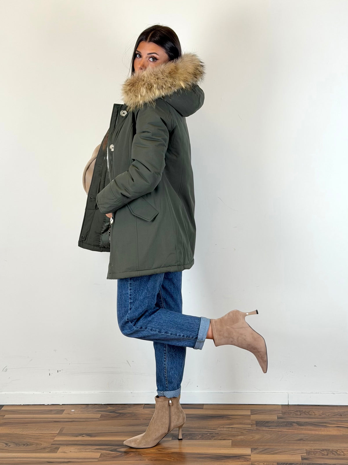 Parka verde