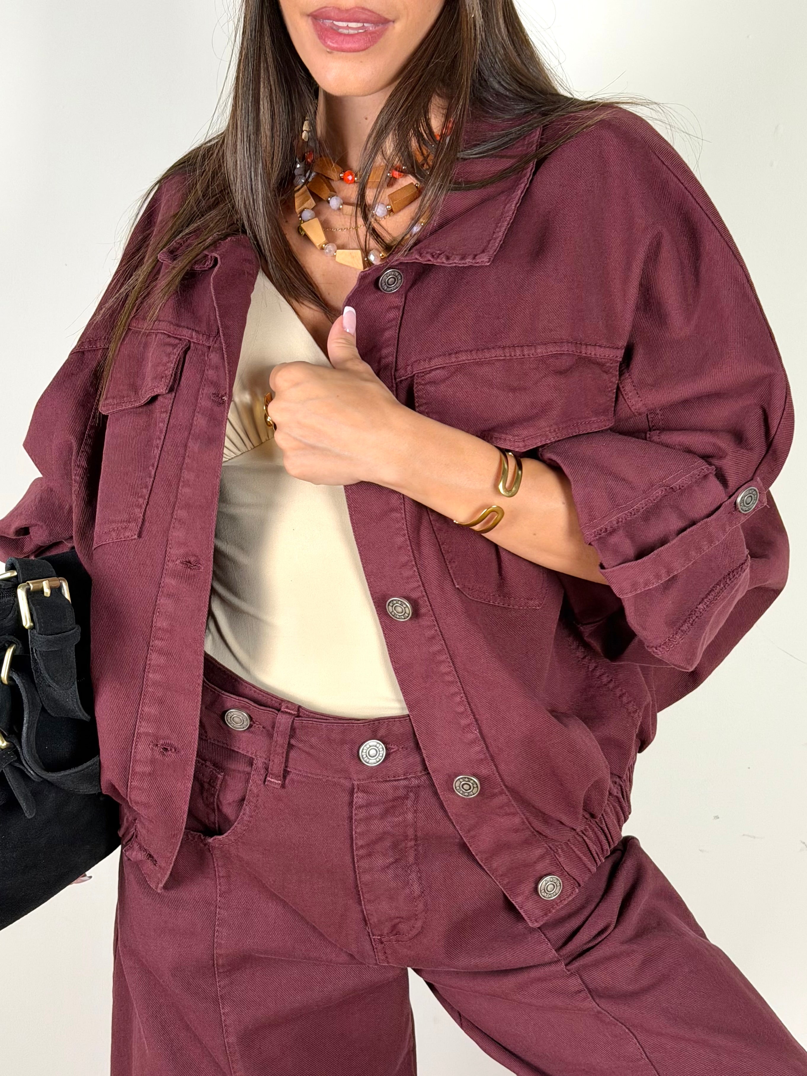 Giubbino Yvon bordeaux
