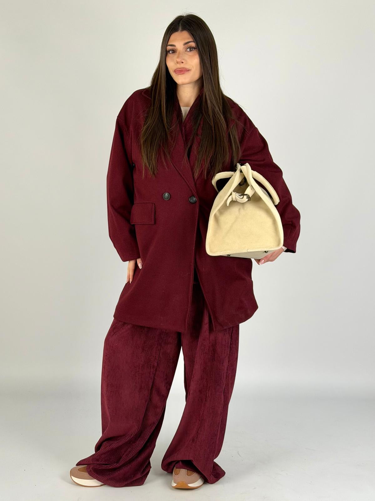 Cappotto bonton bordeaux
