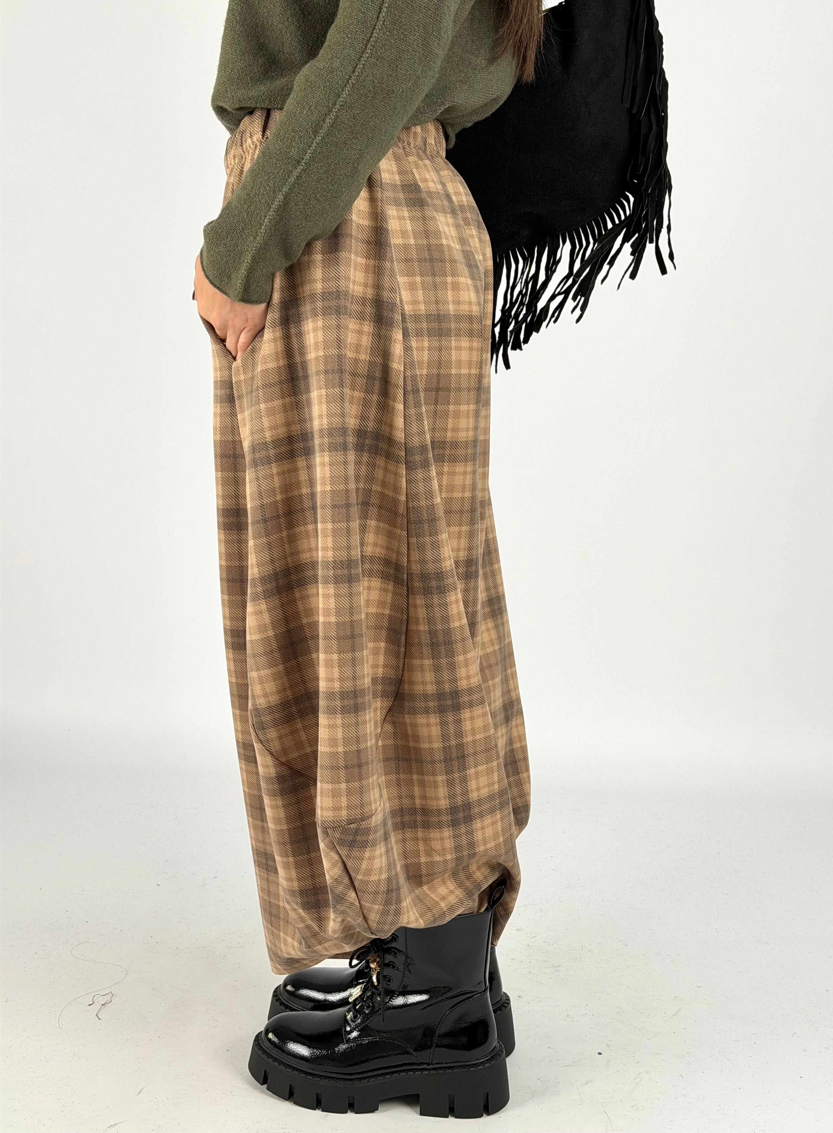 Pantalone Morgana beige