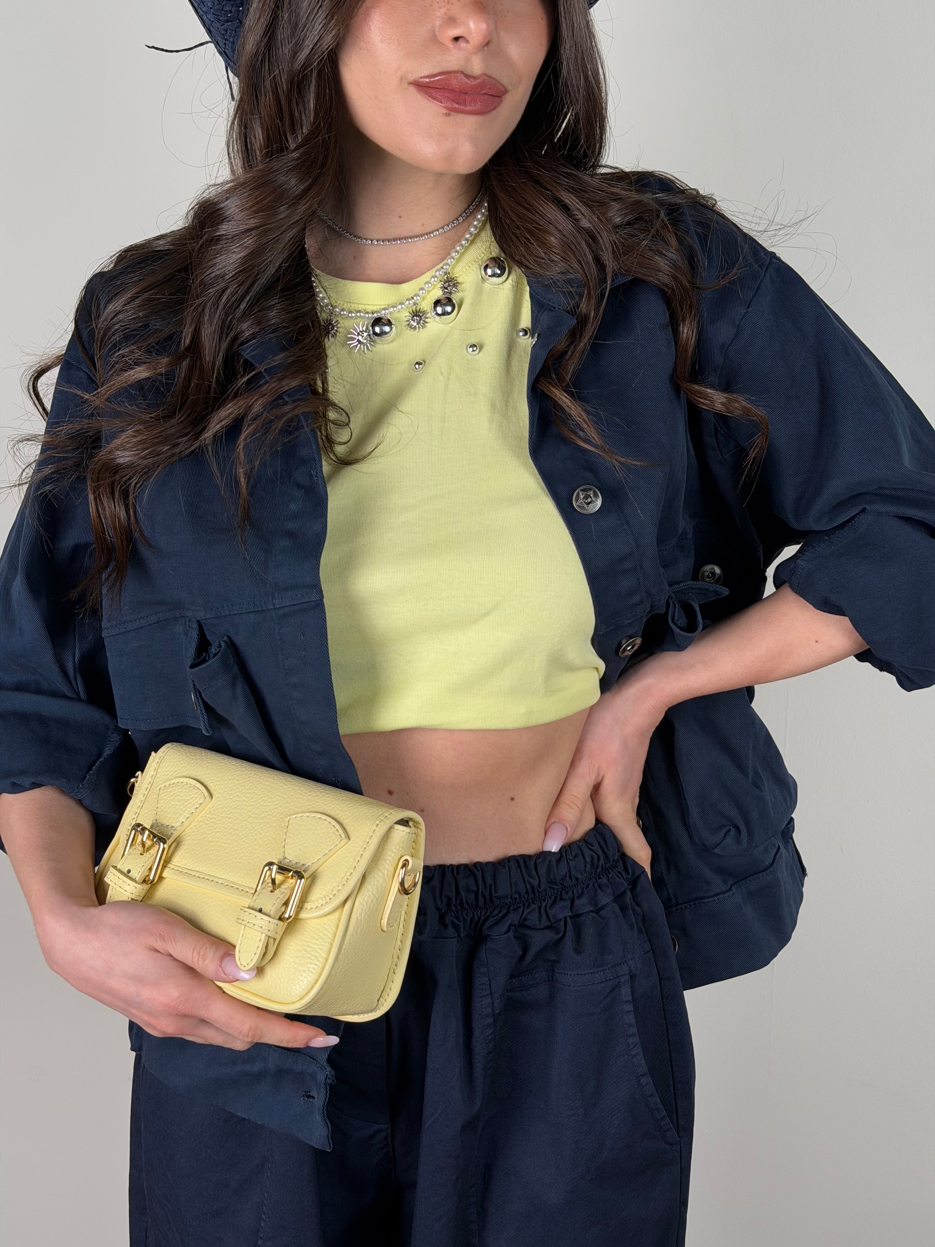 Giubbino jeans Carmen blu