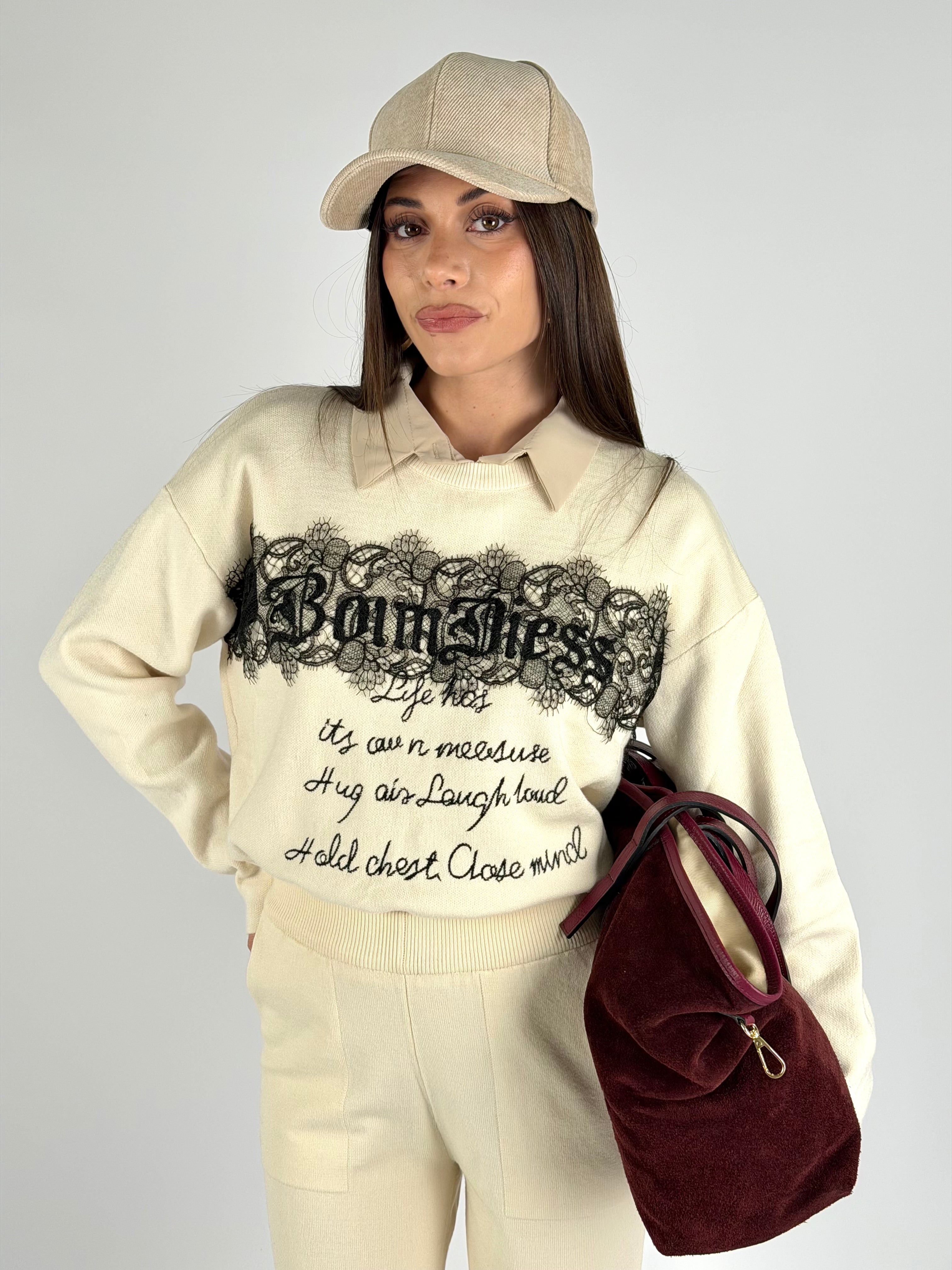 Tuta sportiva Susy beige