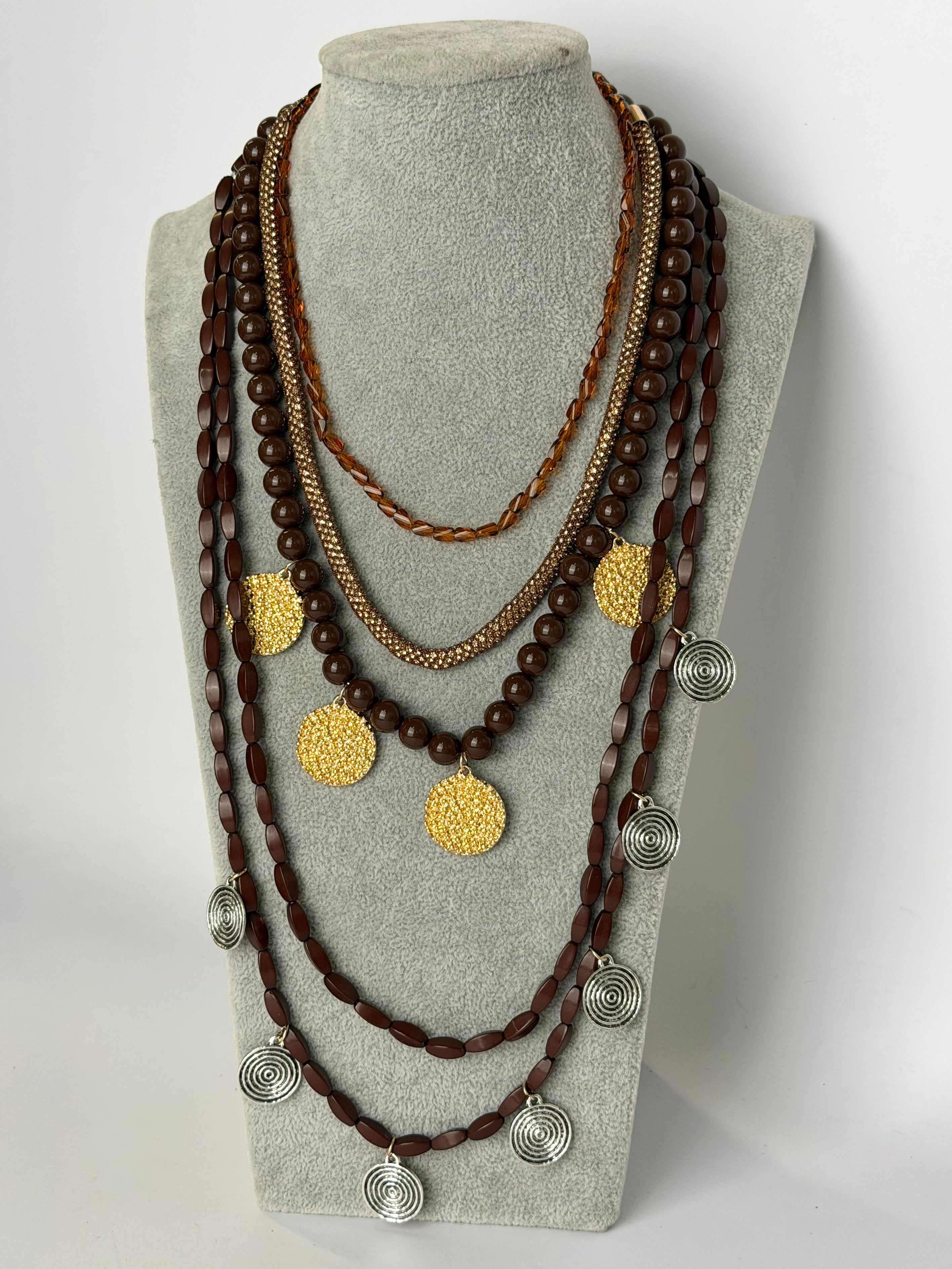 Collana perle 5 in 1 - 2 colori