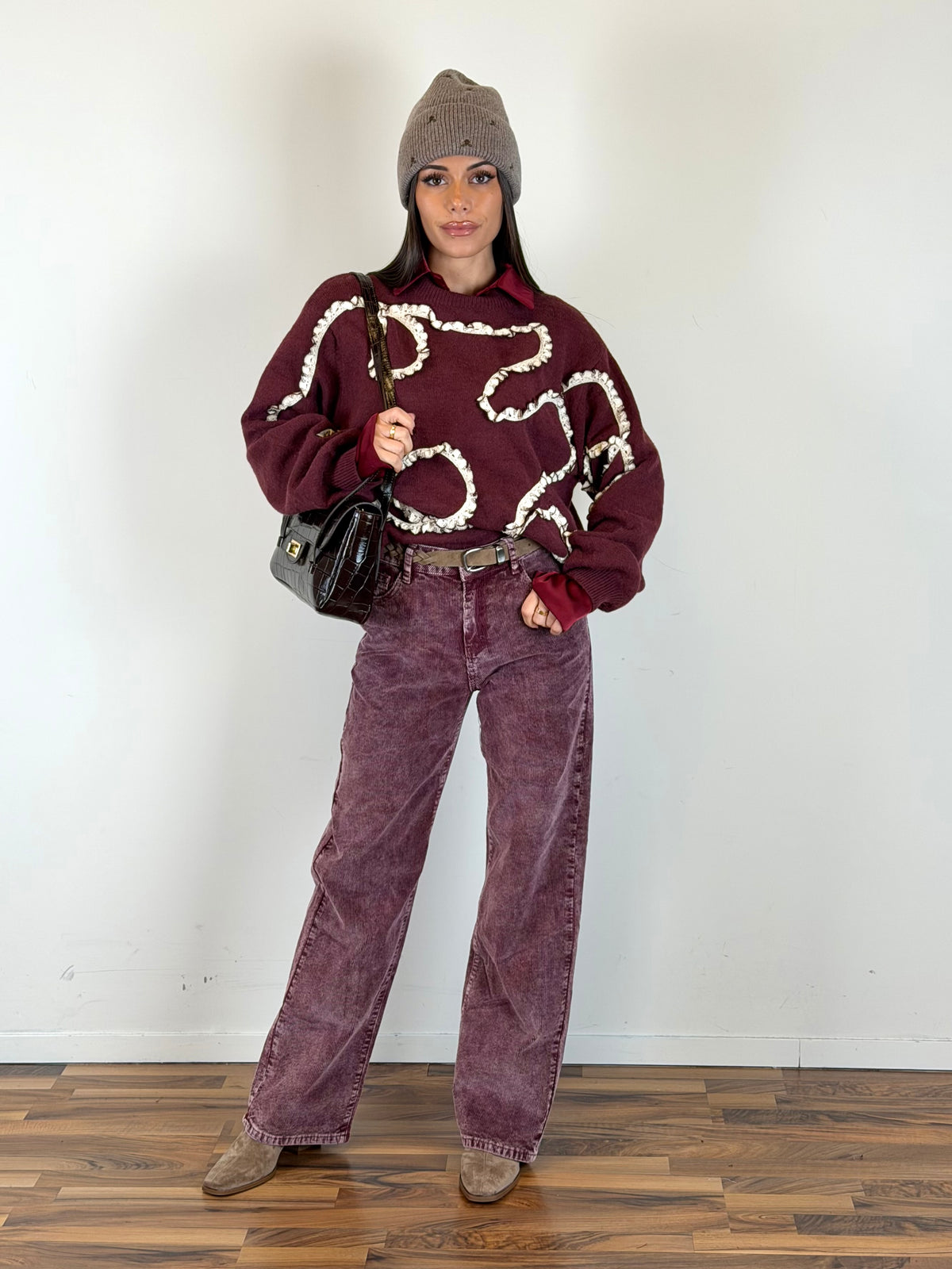 Maglia Berry bordeaux