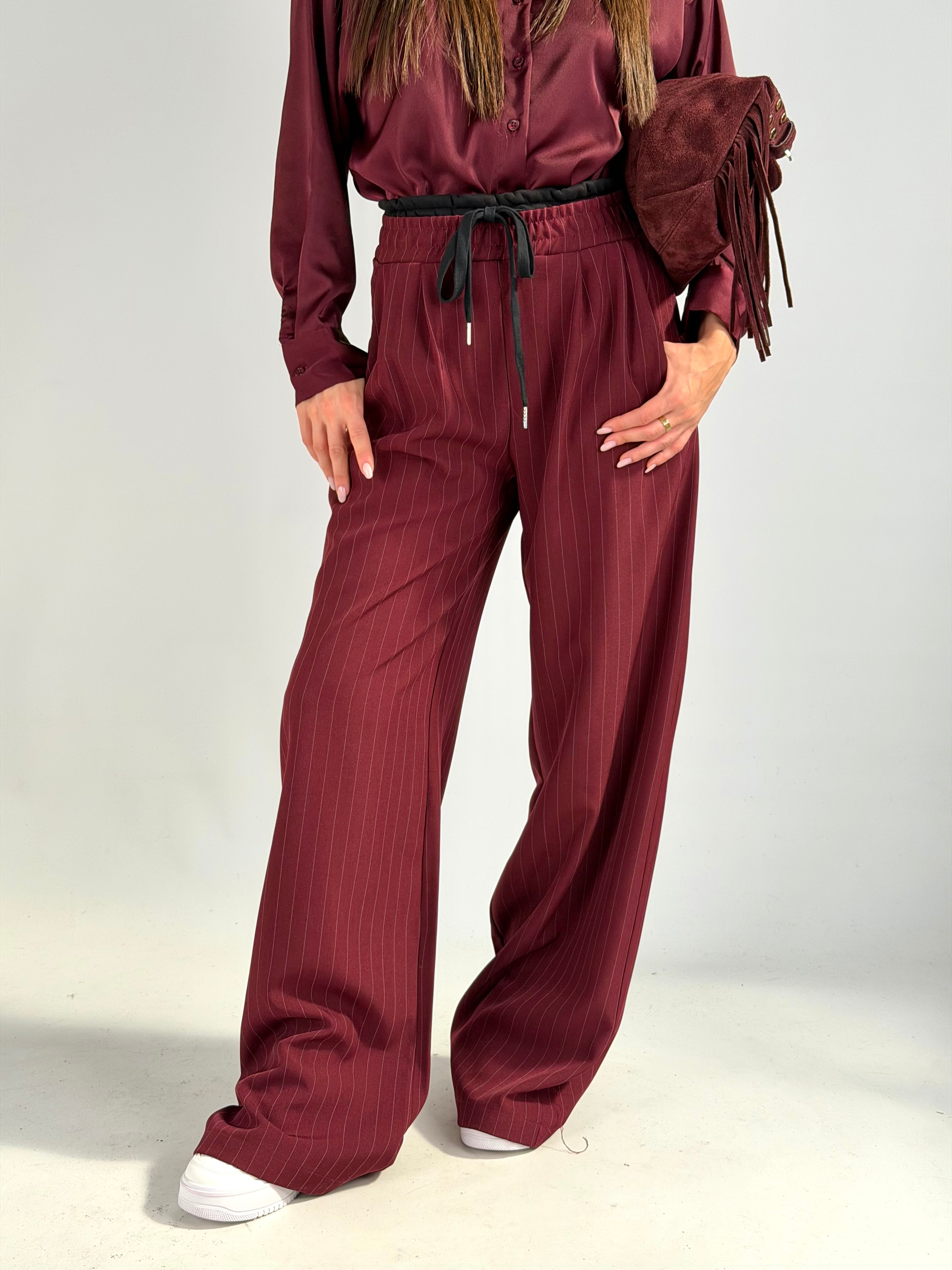 Pantalone completo Gloria bordeaux
