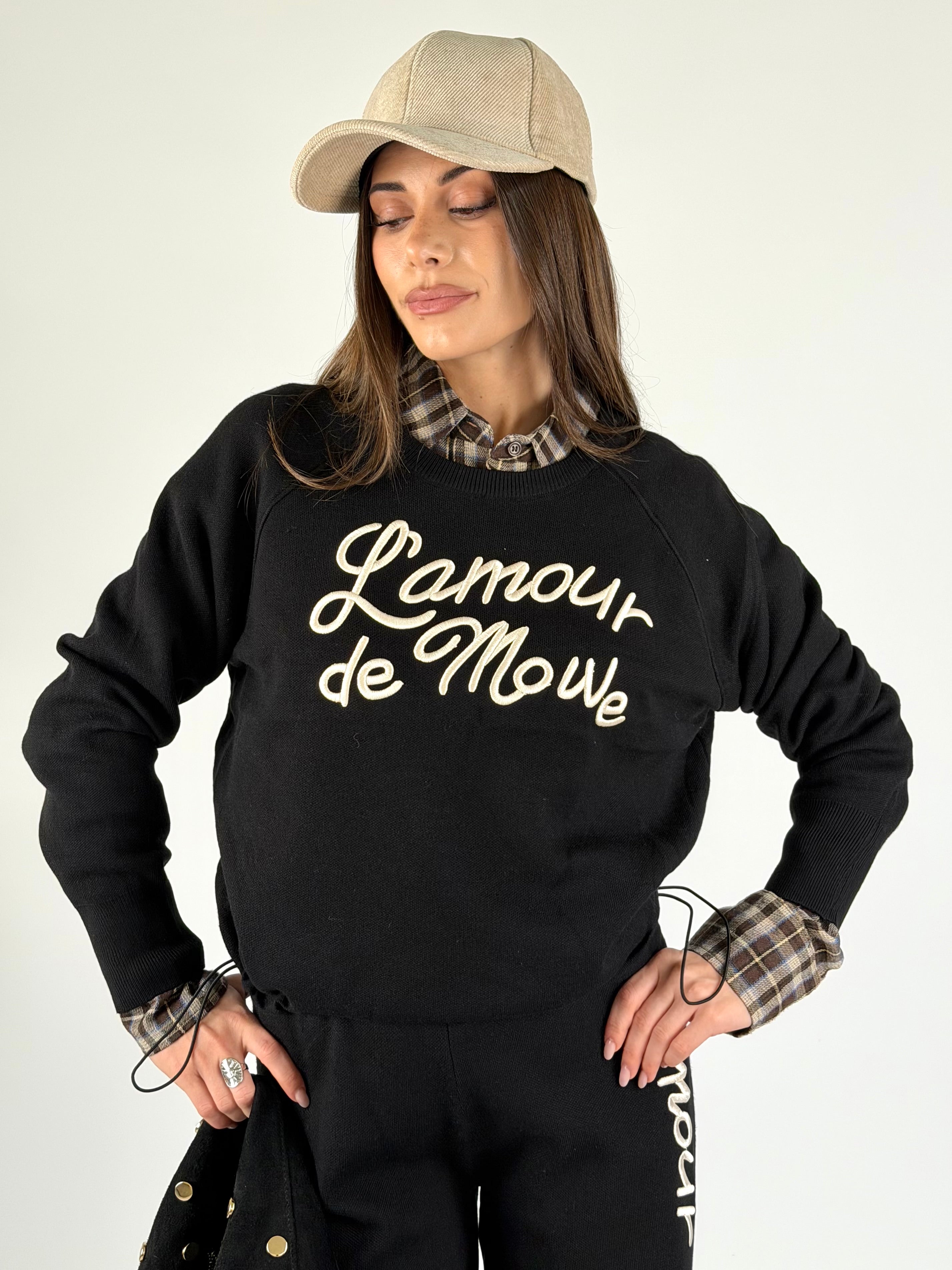 Tuta sportiva L’amour nera