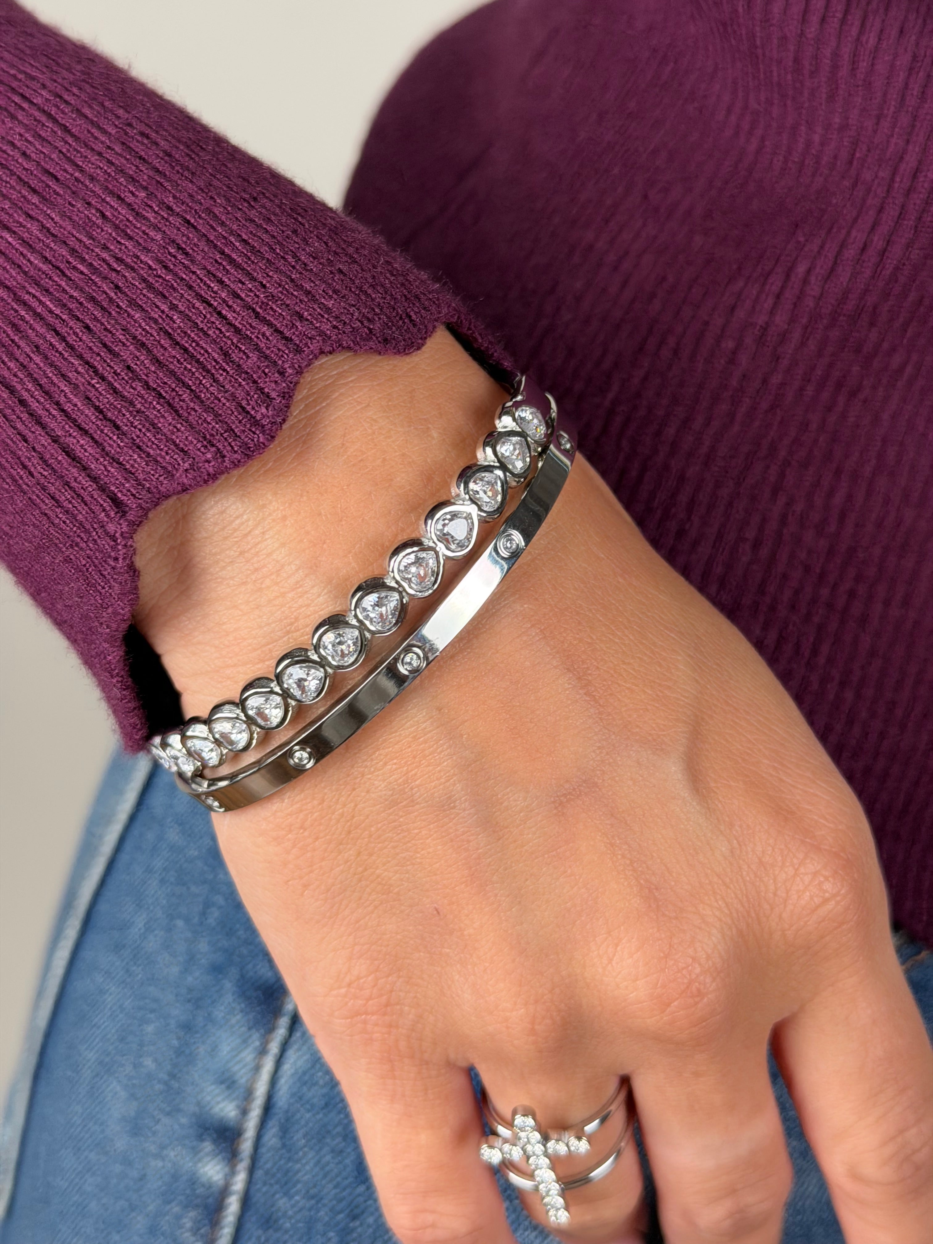 Bangle preziosa - collezione Symbol argento