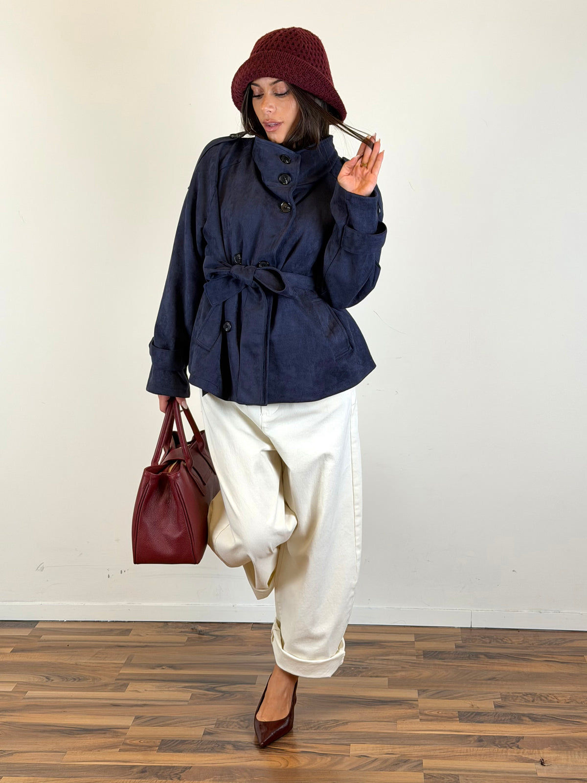 Trench Sweety blu