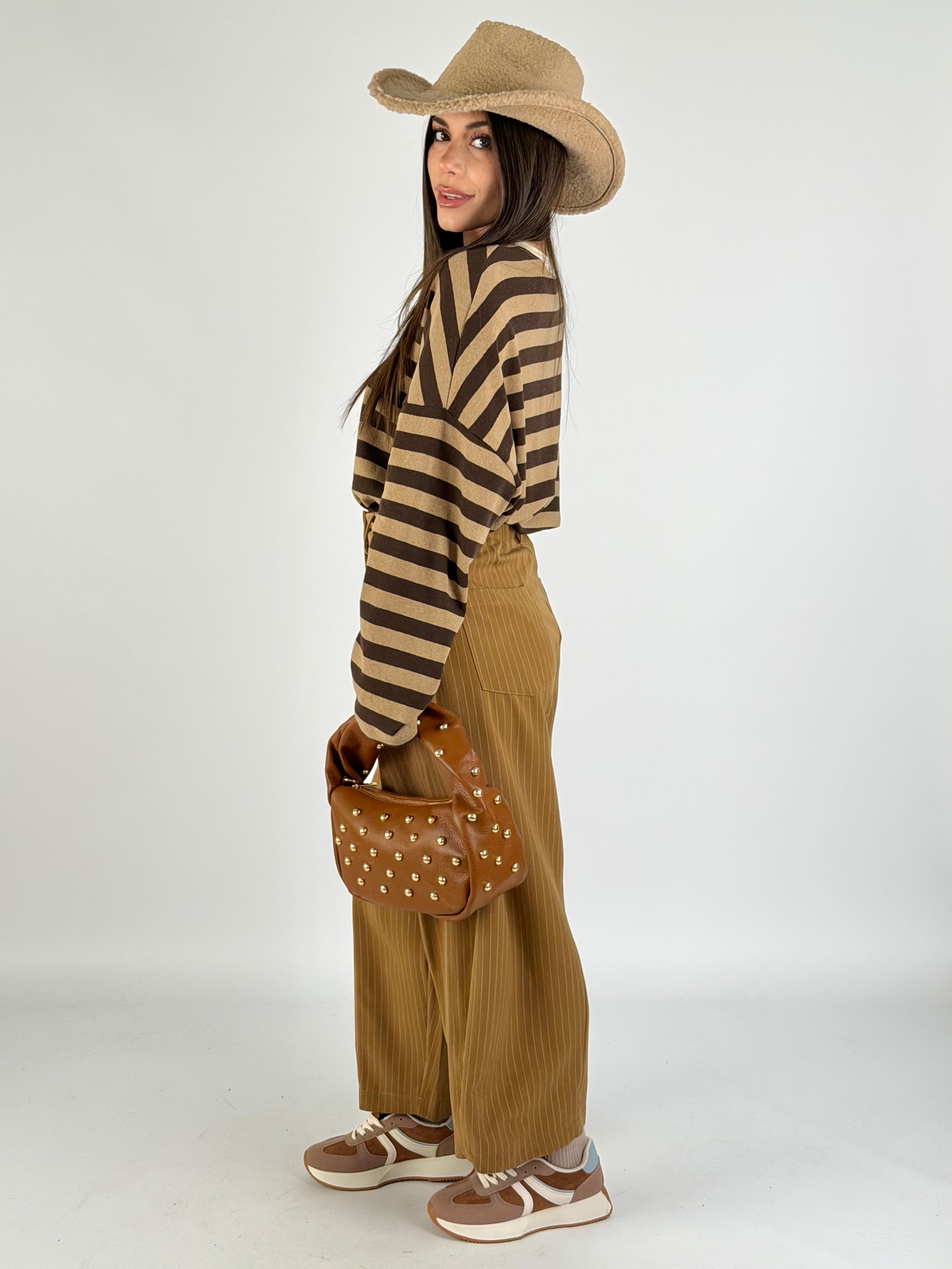 Pantalone Iris tabacco