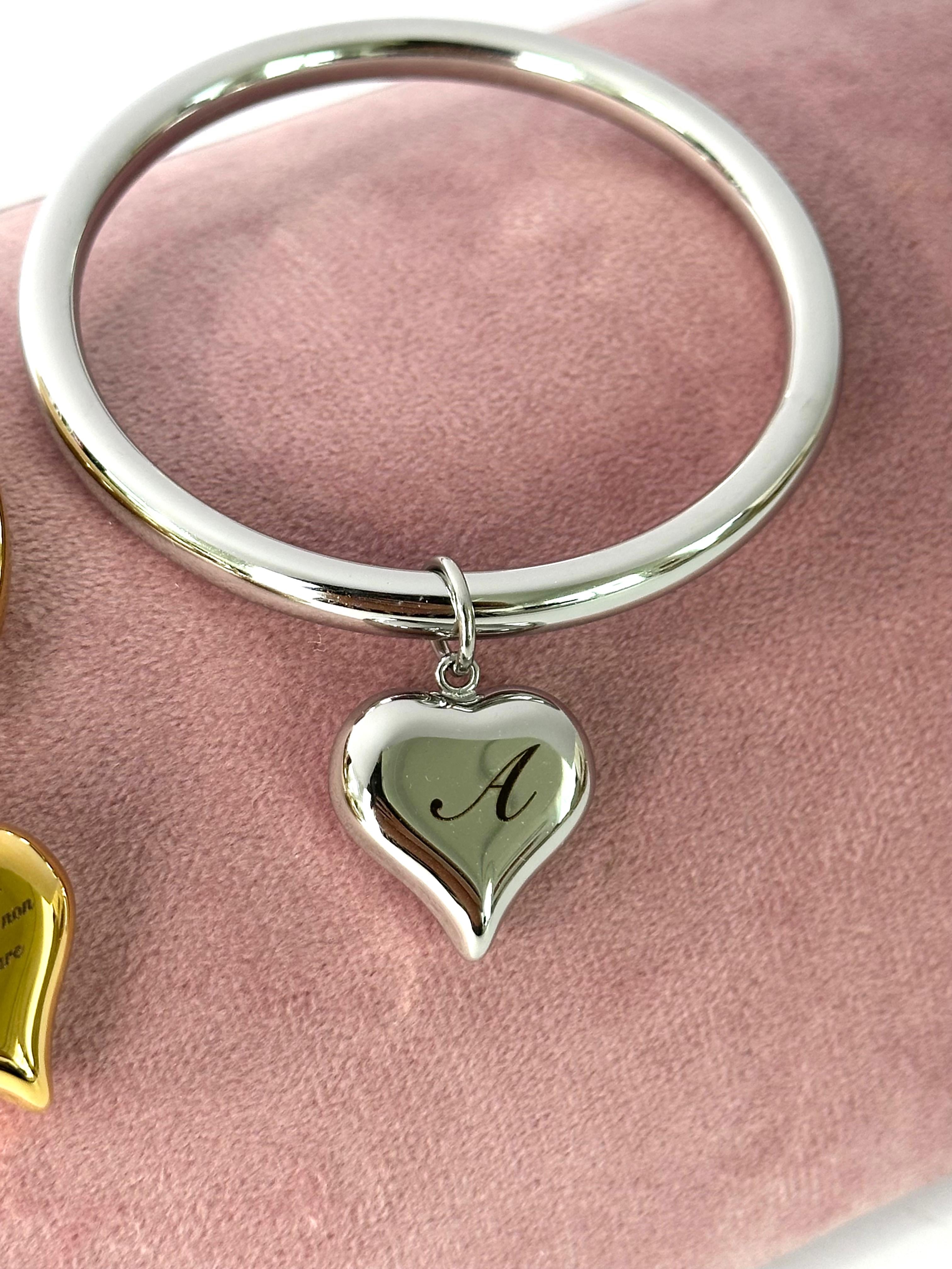 Bracciale bangle rigido personalizzabile