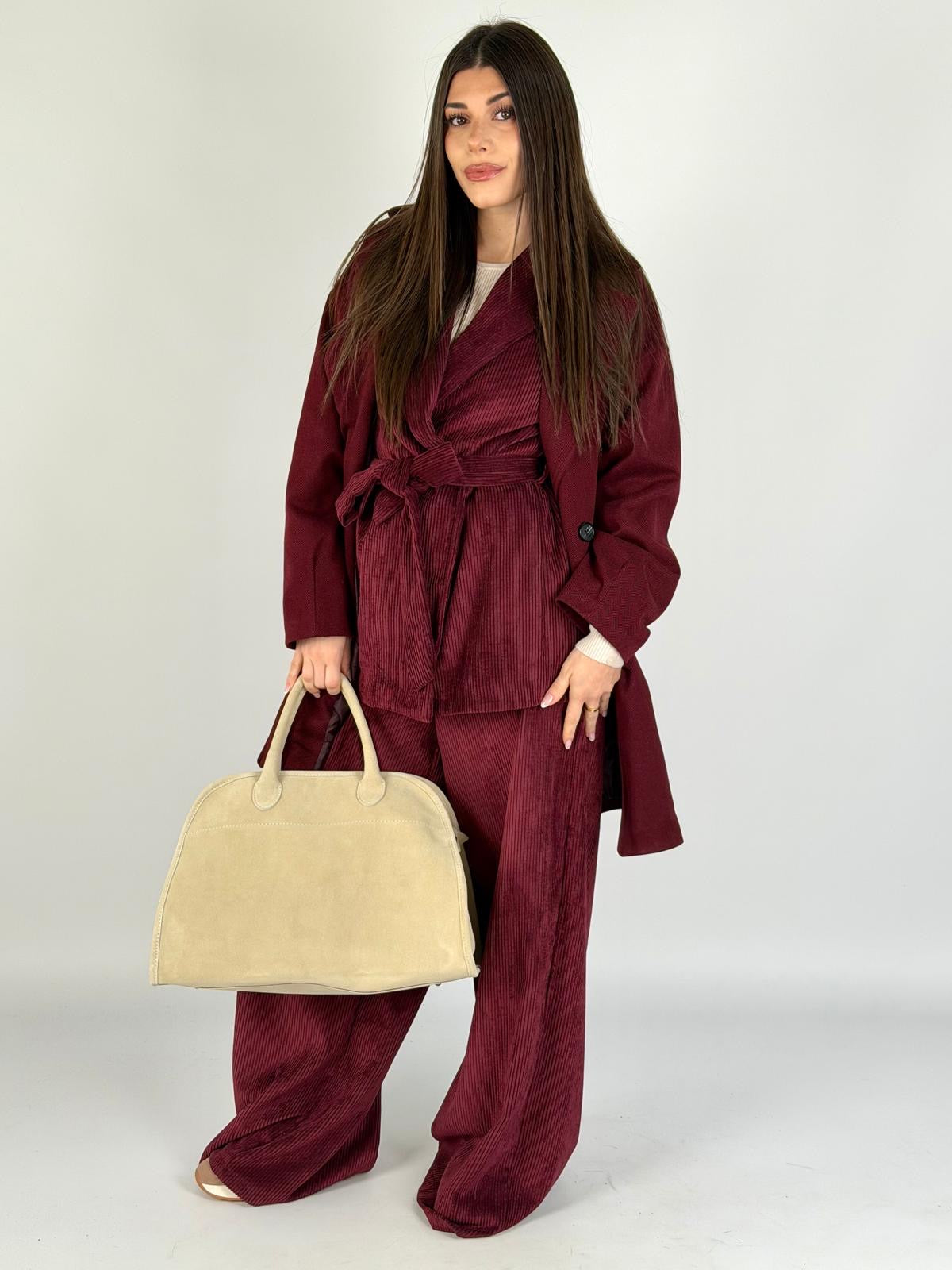 Cappotto bonton bordeaux