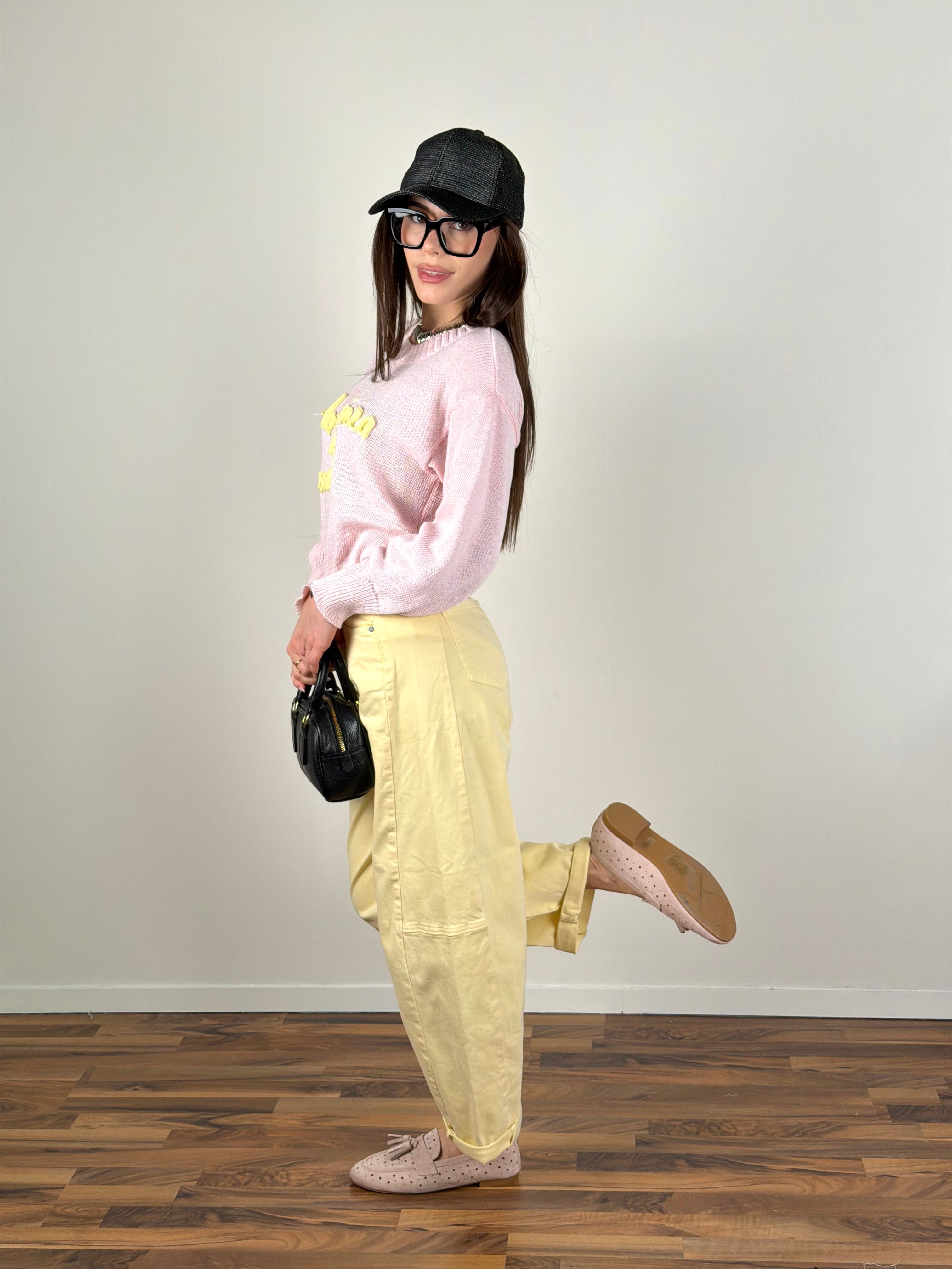 Jeans balloon colors giallo