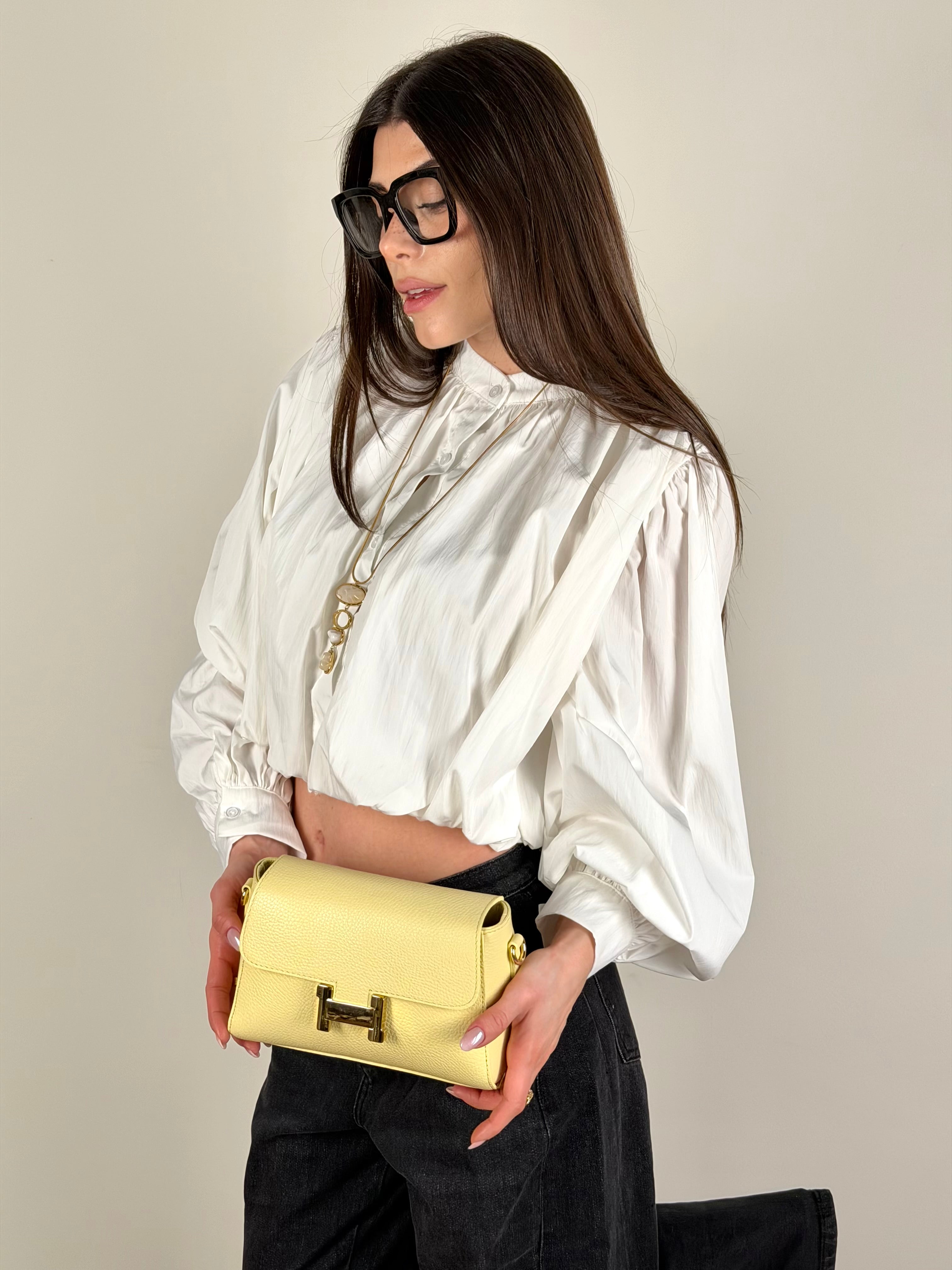 Camicia a palloncino bianca