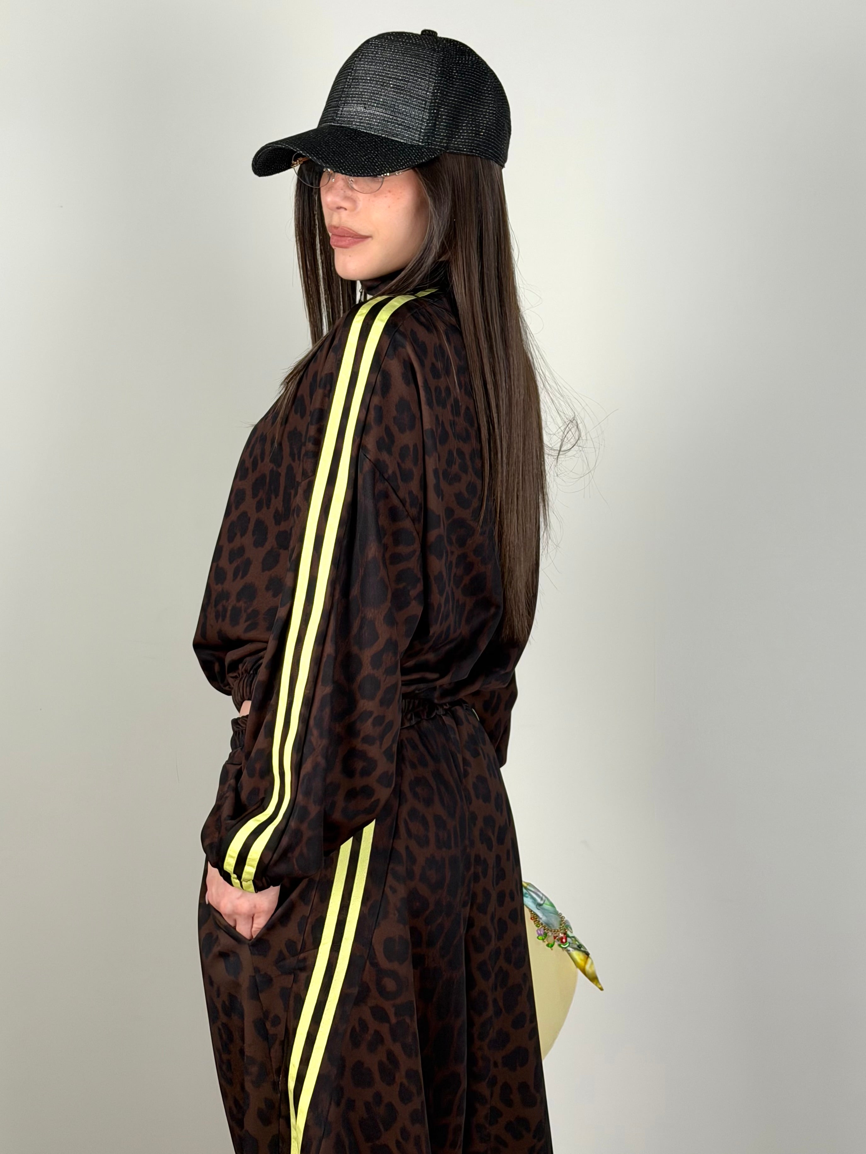 Tuta Sportiva animalier gialla