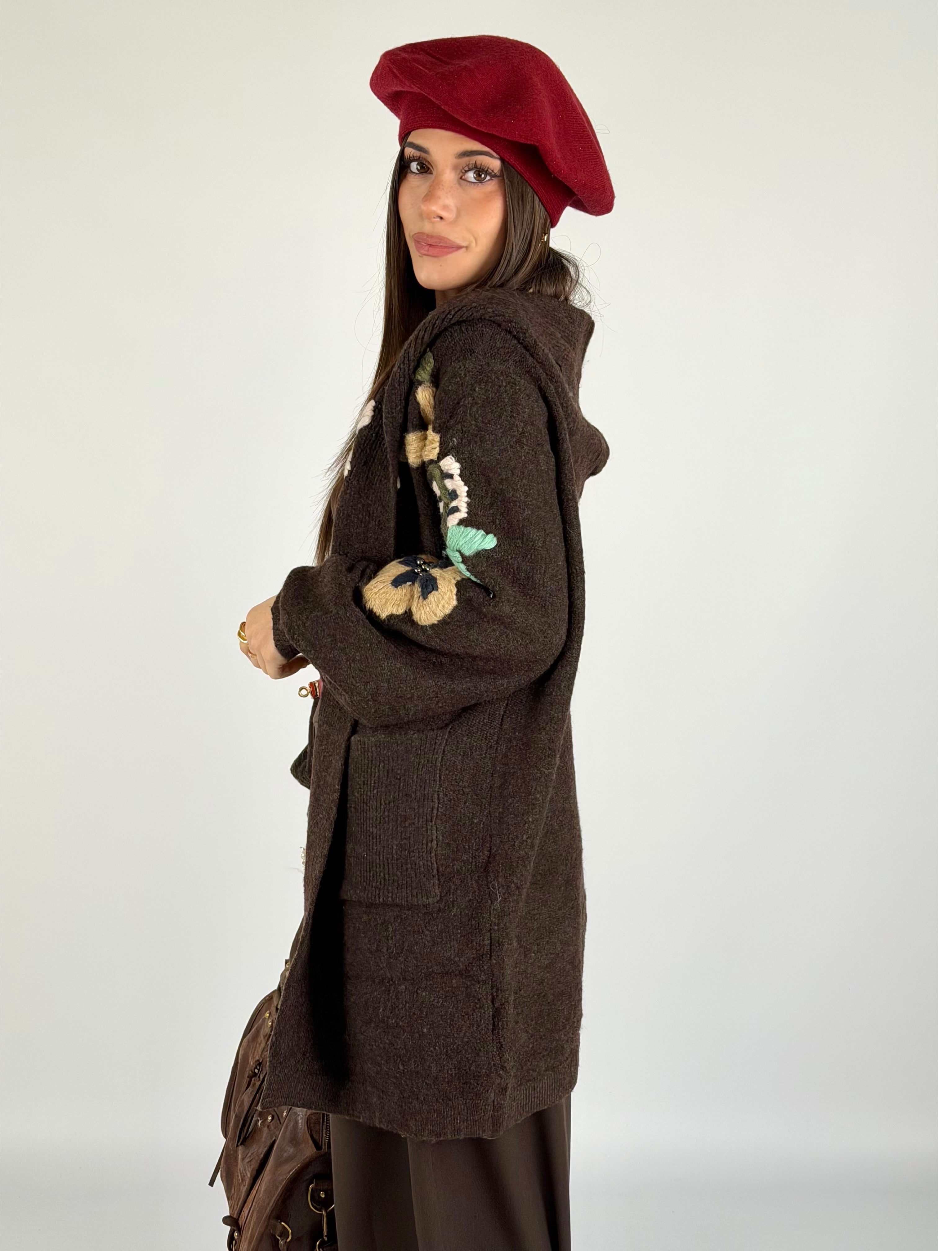 Cardigan Flora moro