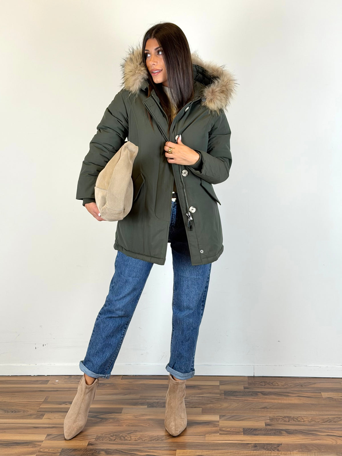 Parka verde