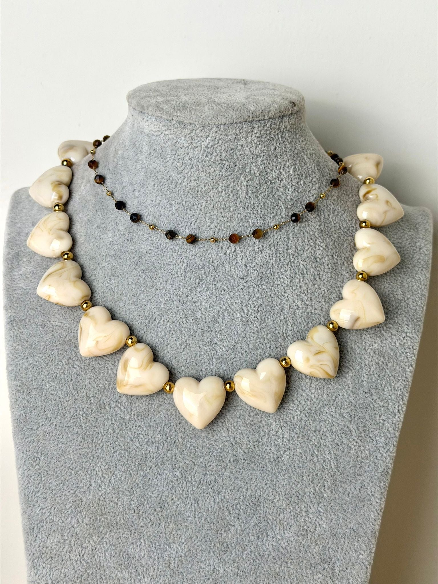Collana cuore d’avorio