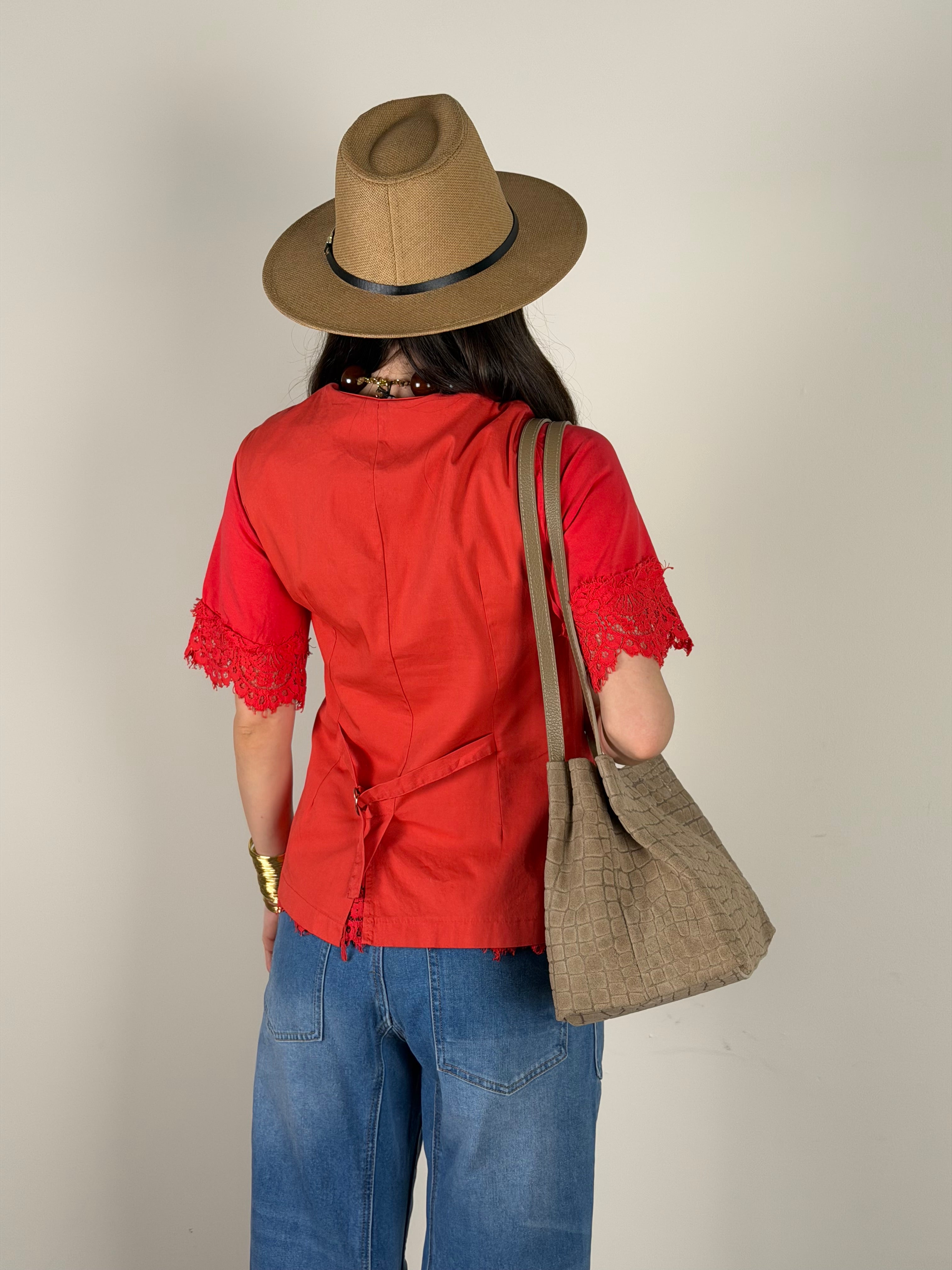 Gilet Lara corallo