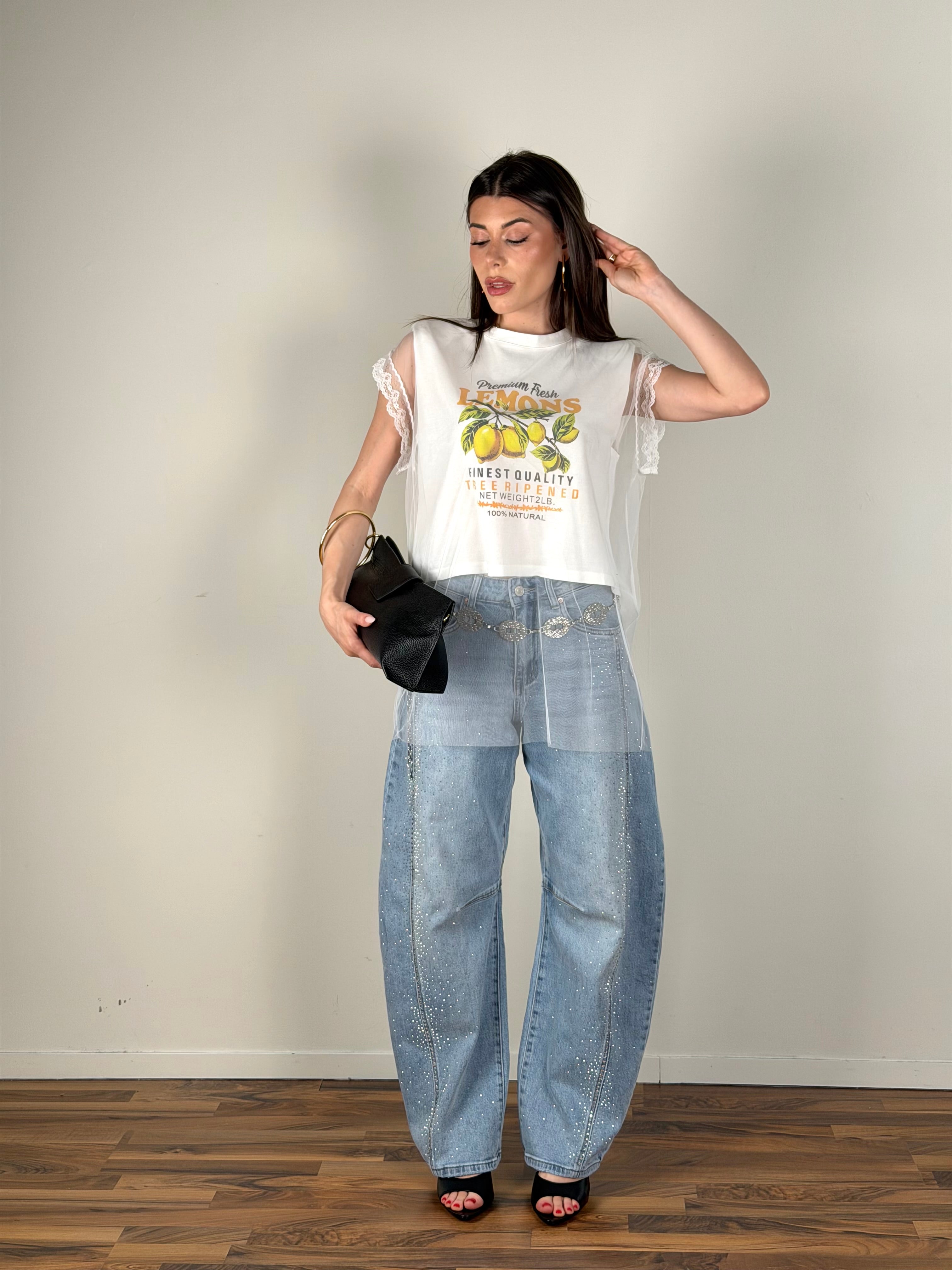 Maglia LEMON bianca