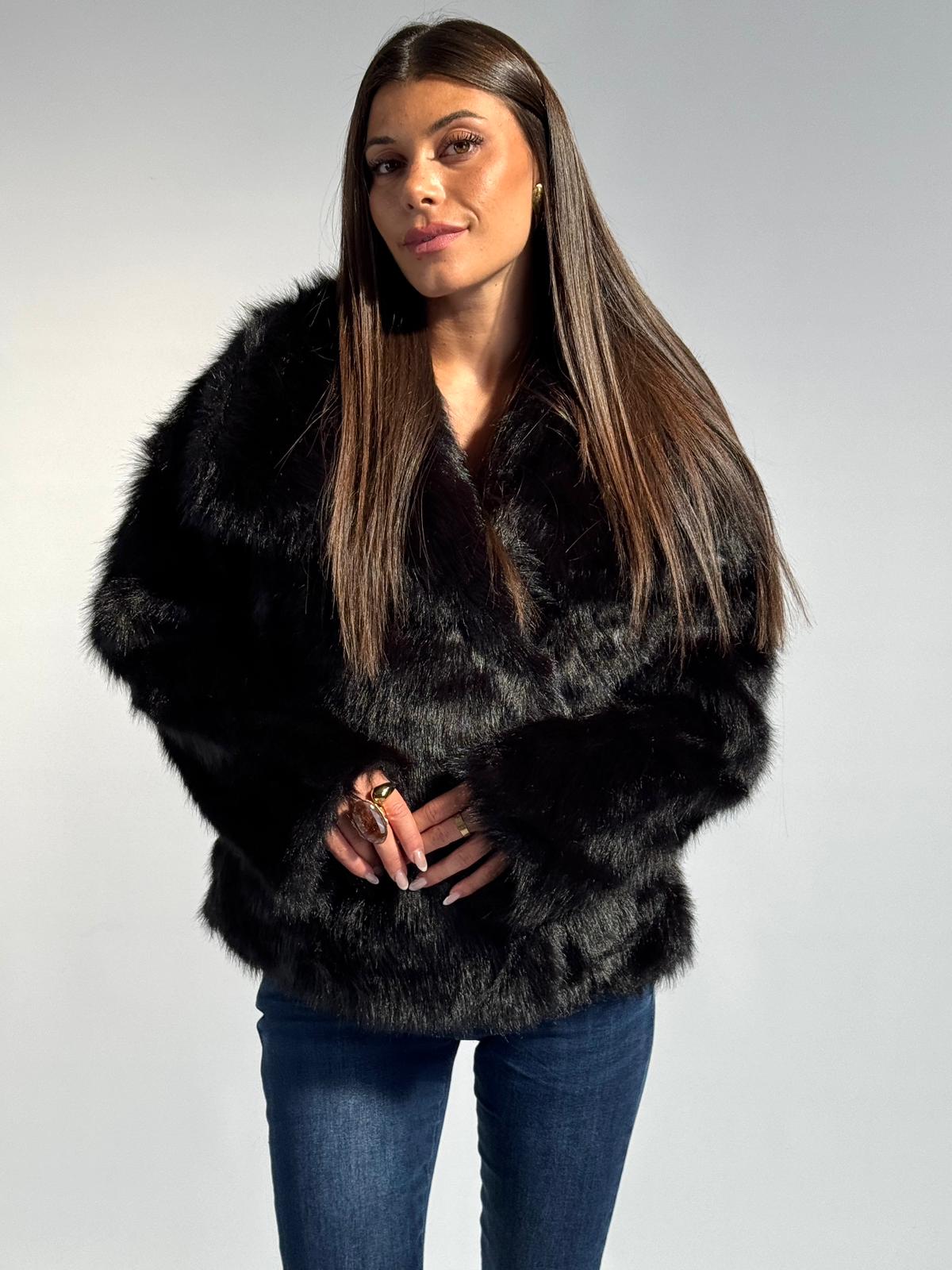 Pelliccia Gemma nero