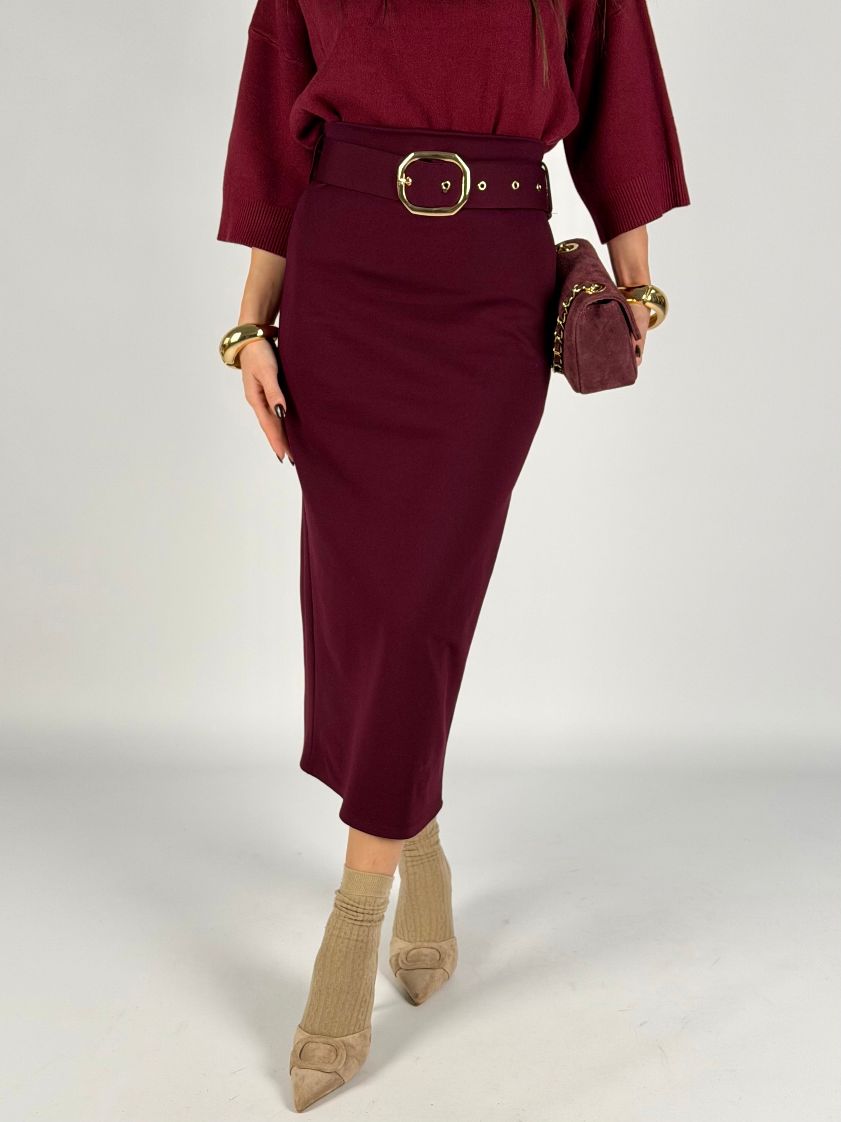 Gonna Amelie bordeaux