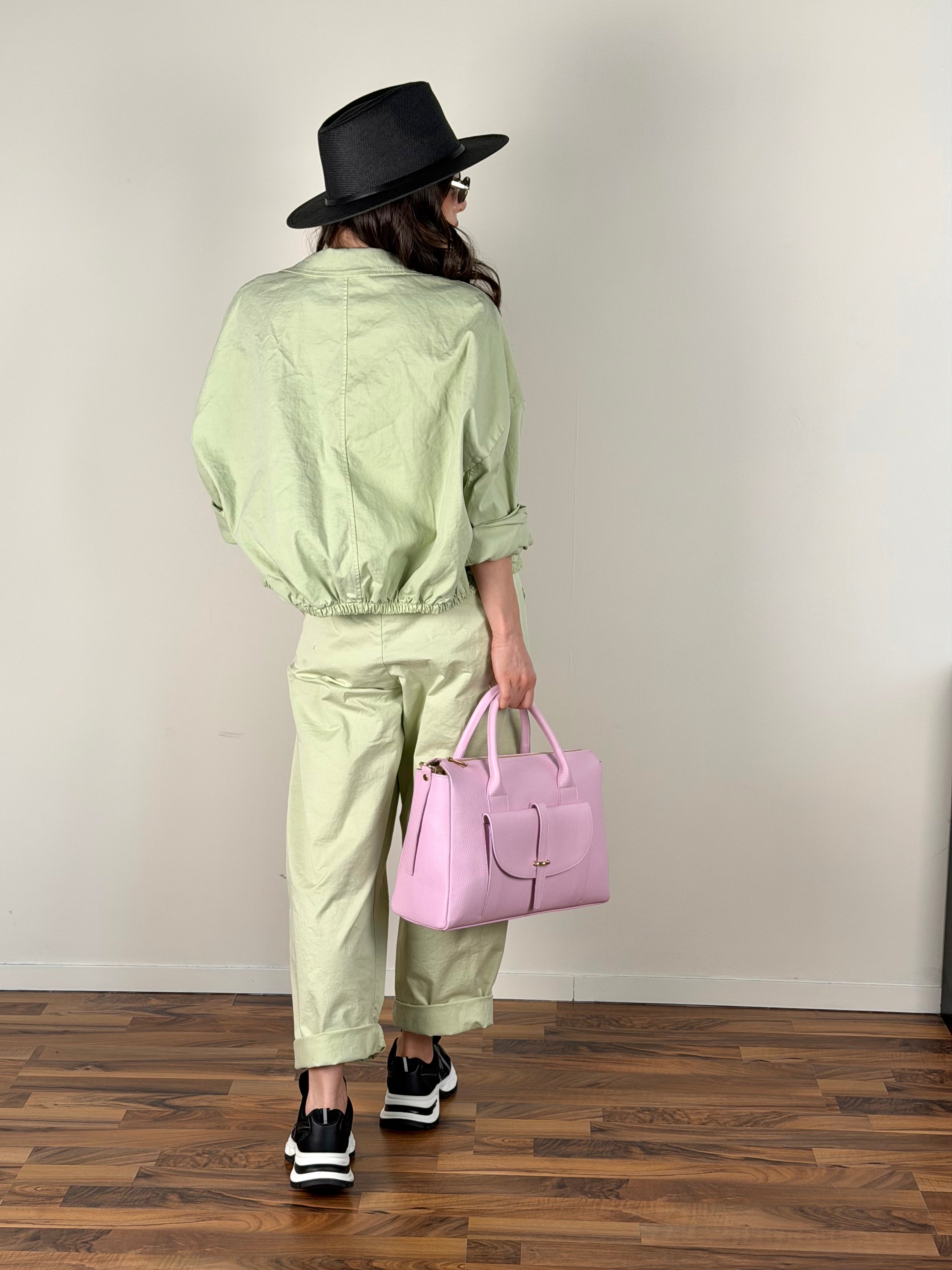 Giubbino jeans Carmen verde