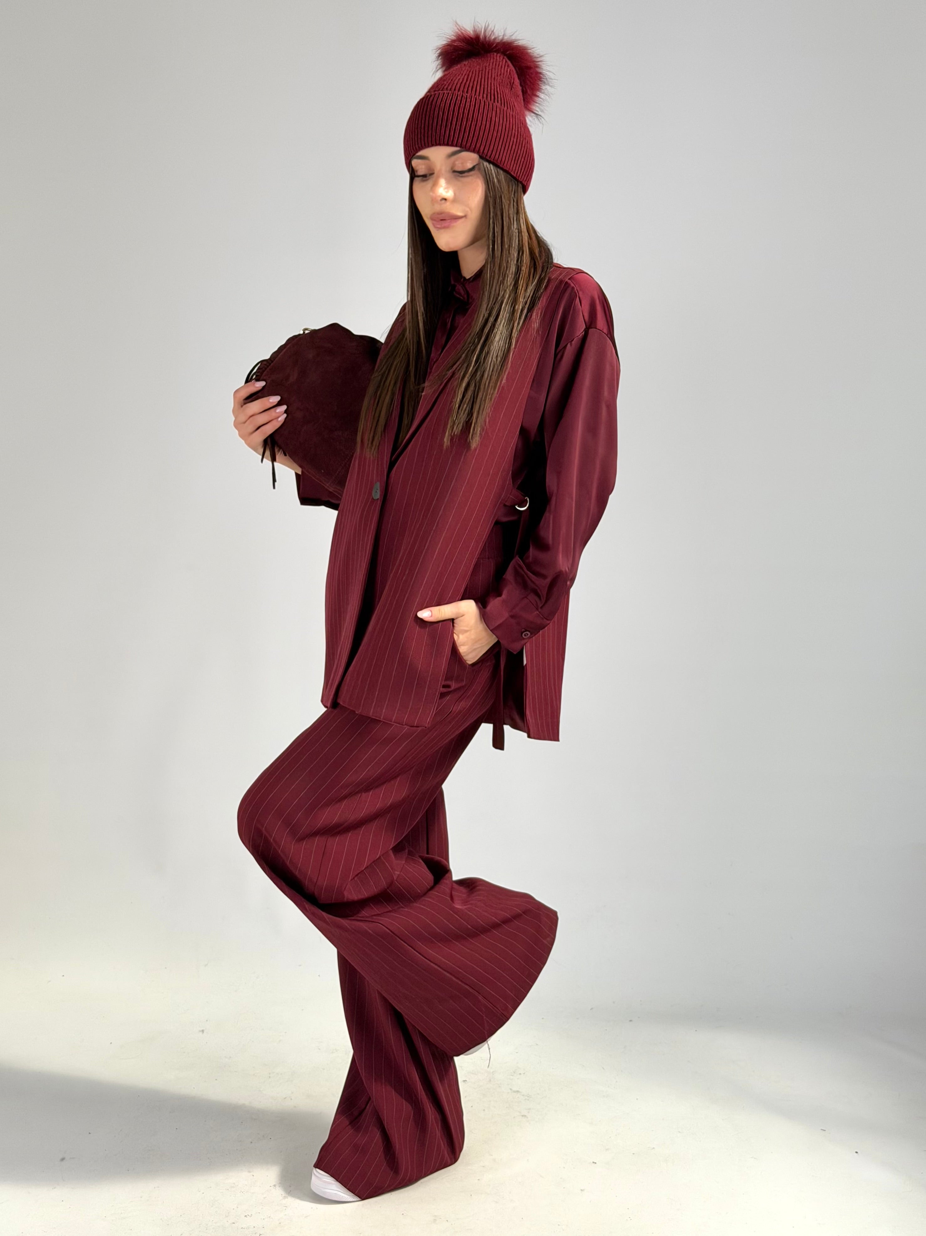 Gilet completo Gloria bordeaux