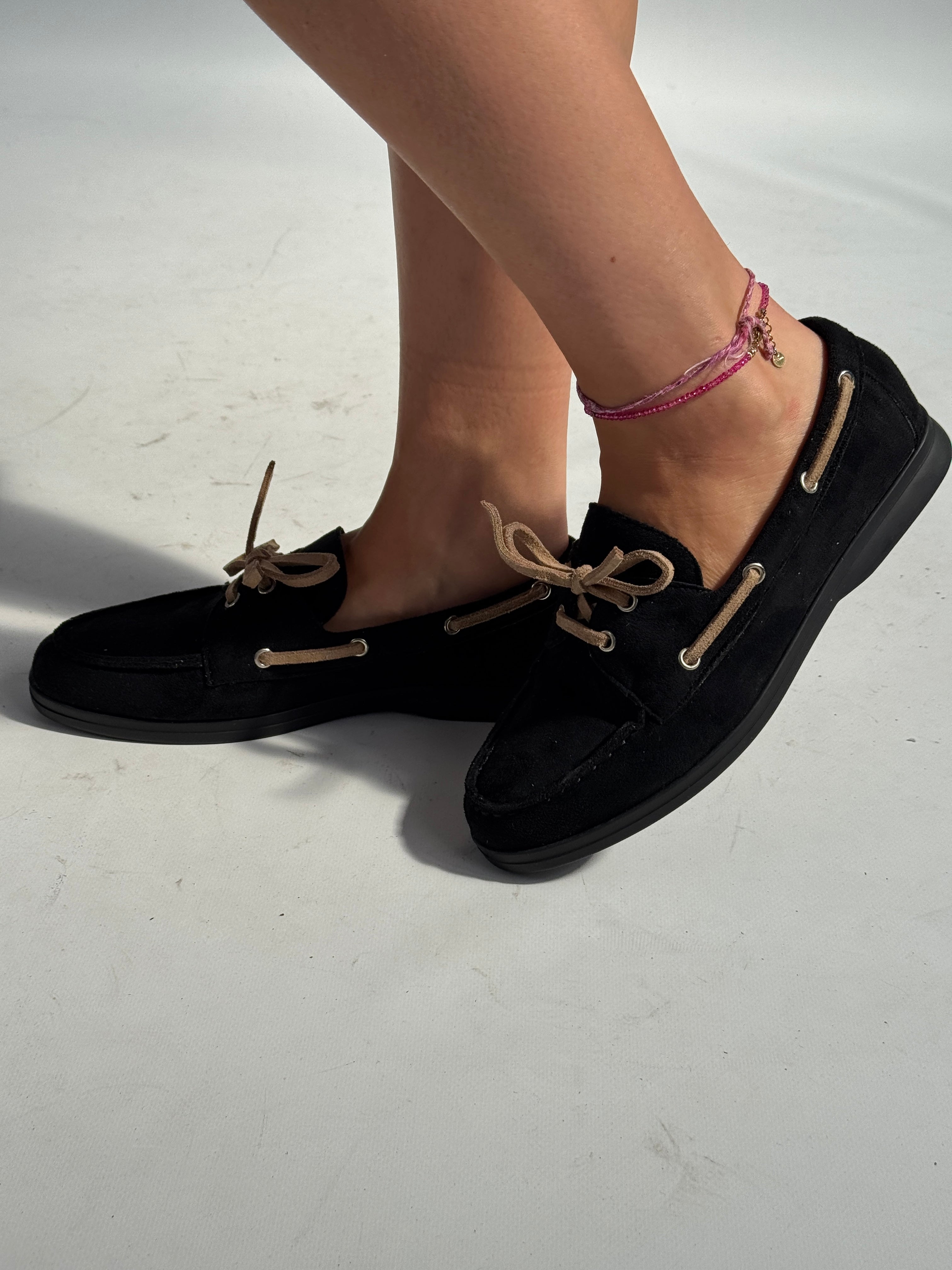 Mocassino lacci nero