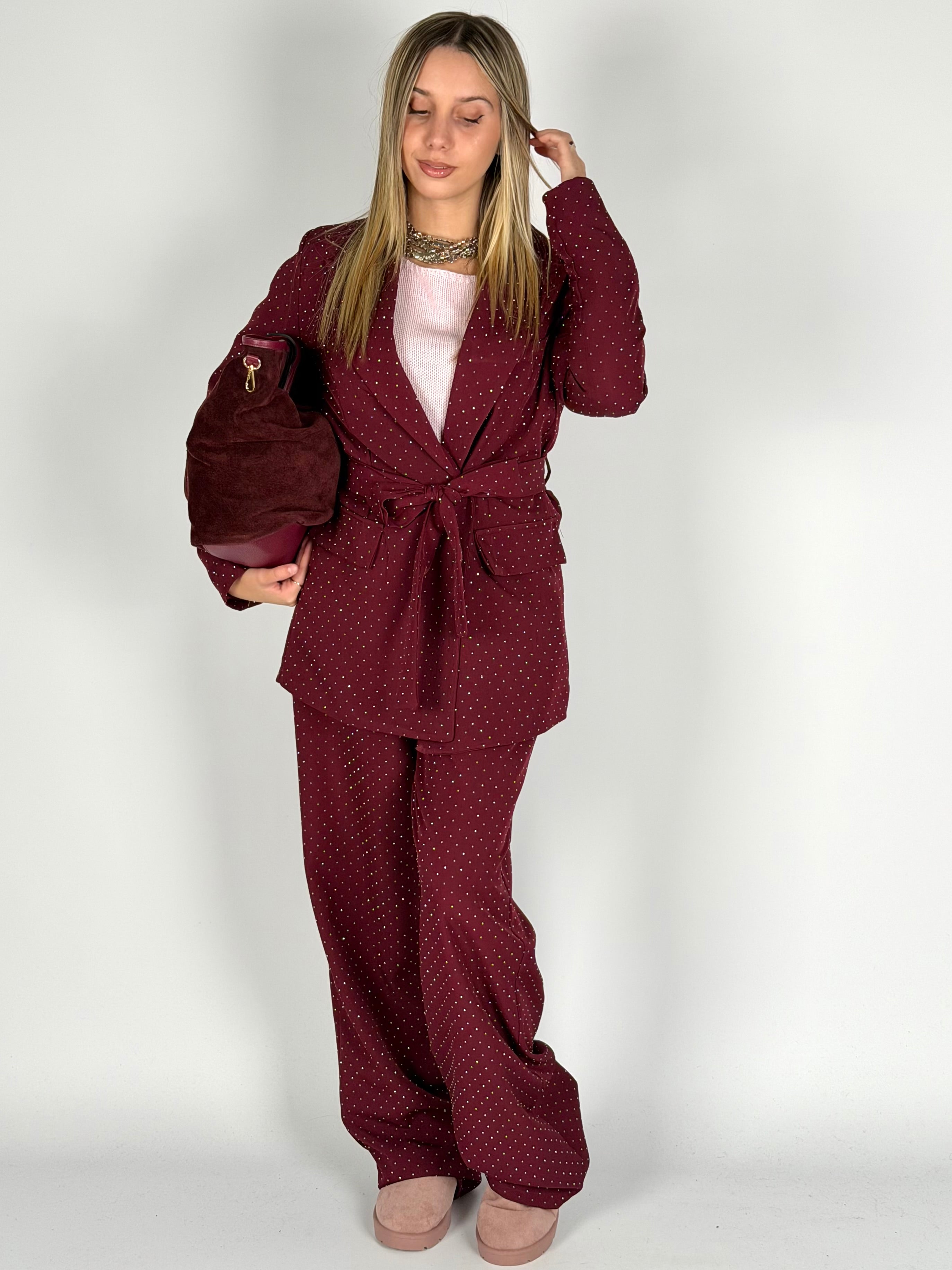 Completo zirconi bordeaux