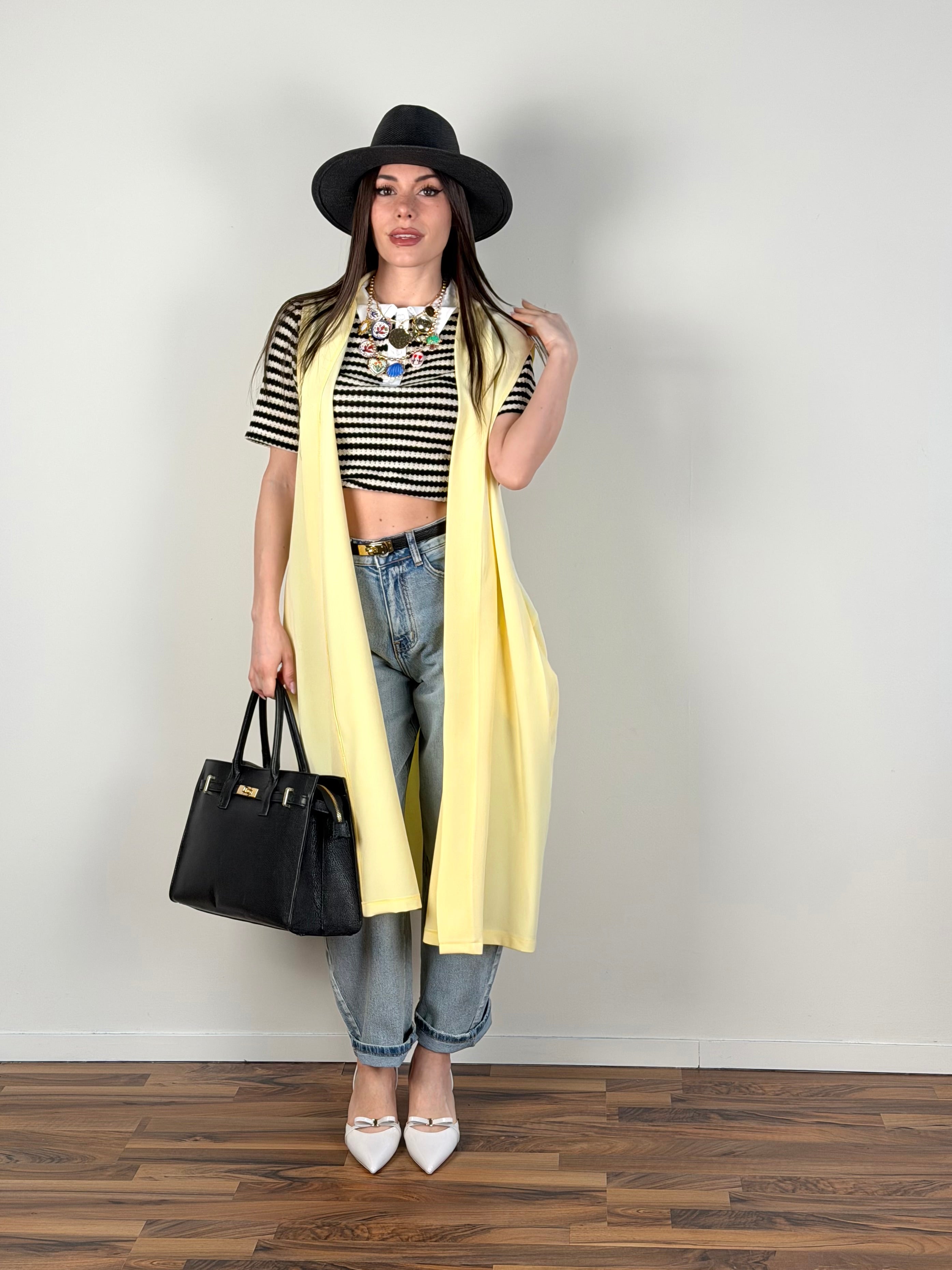 Cardigan Palermo giallo