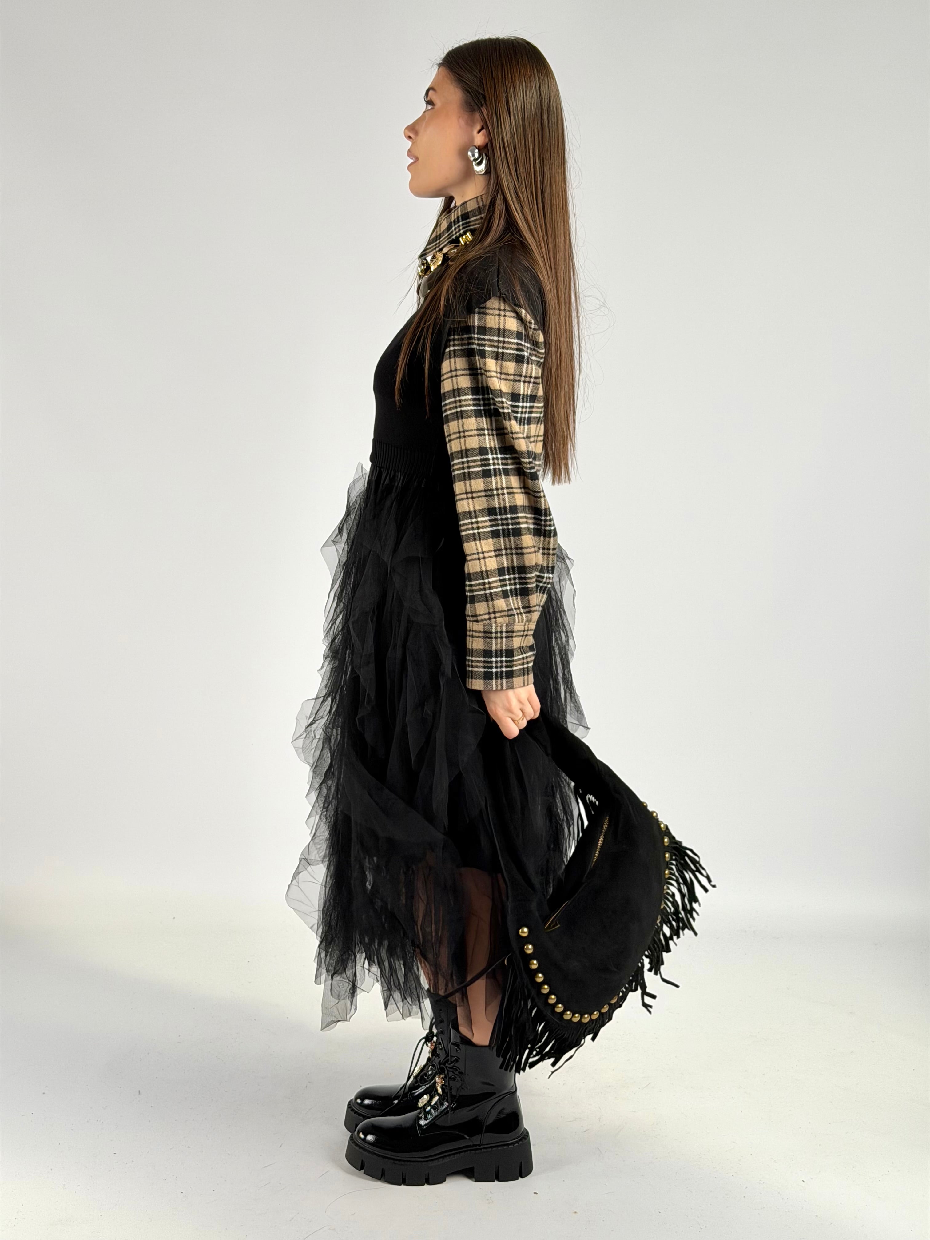 Abito tulle nero