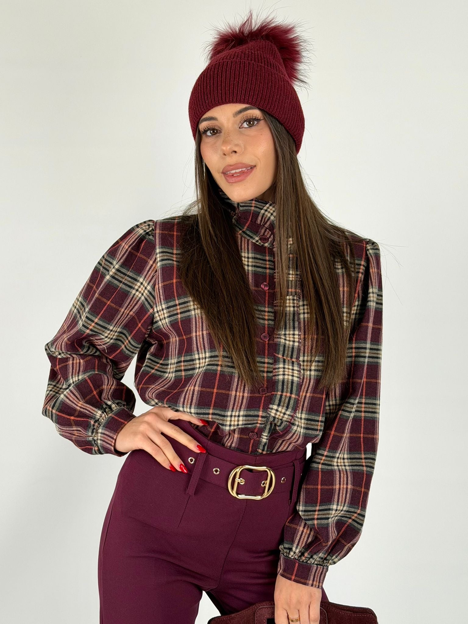 Camicia Desy bordeaux