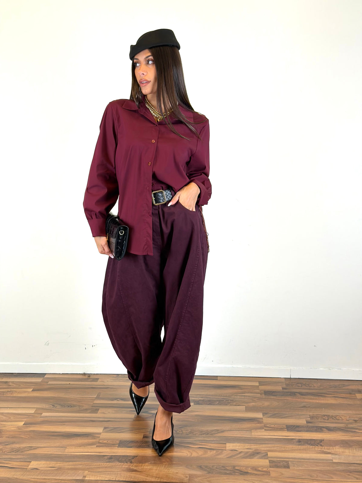 Pantalone Urban bordeaux