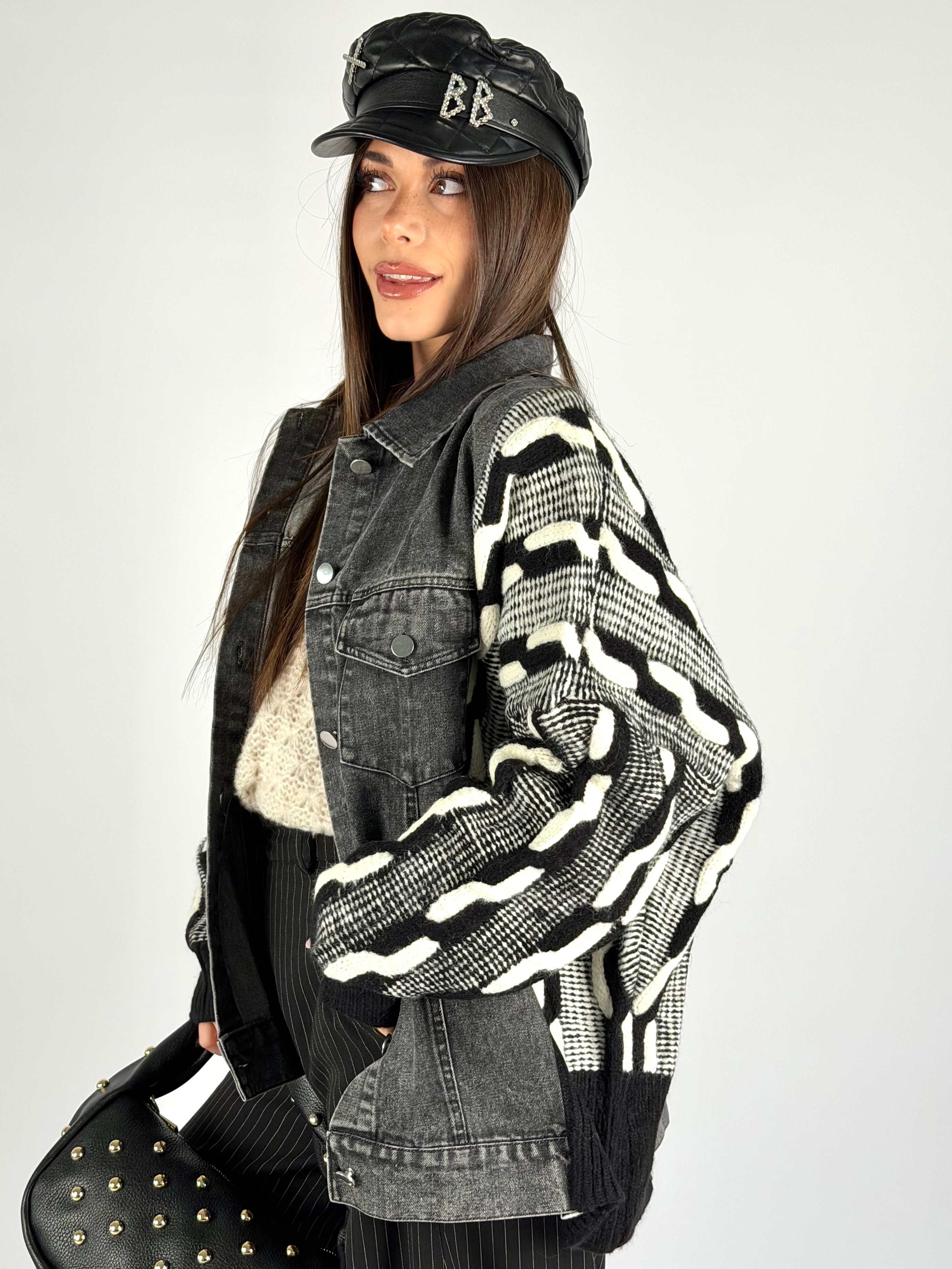 Giubbino maniche maglia Indie