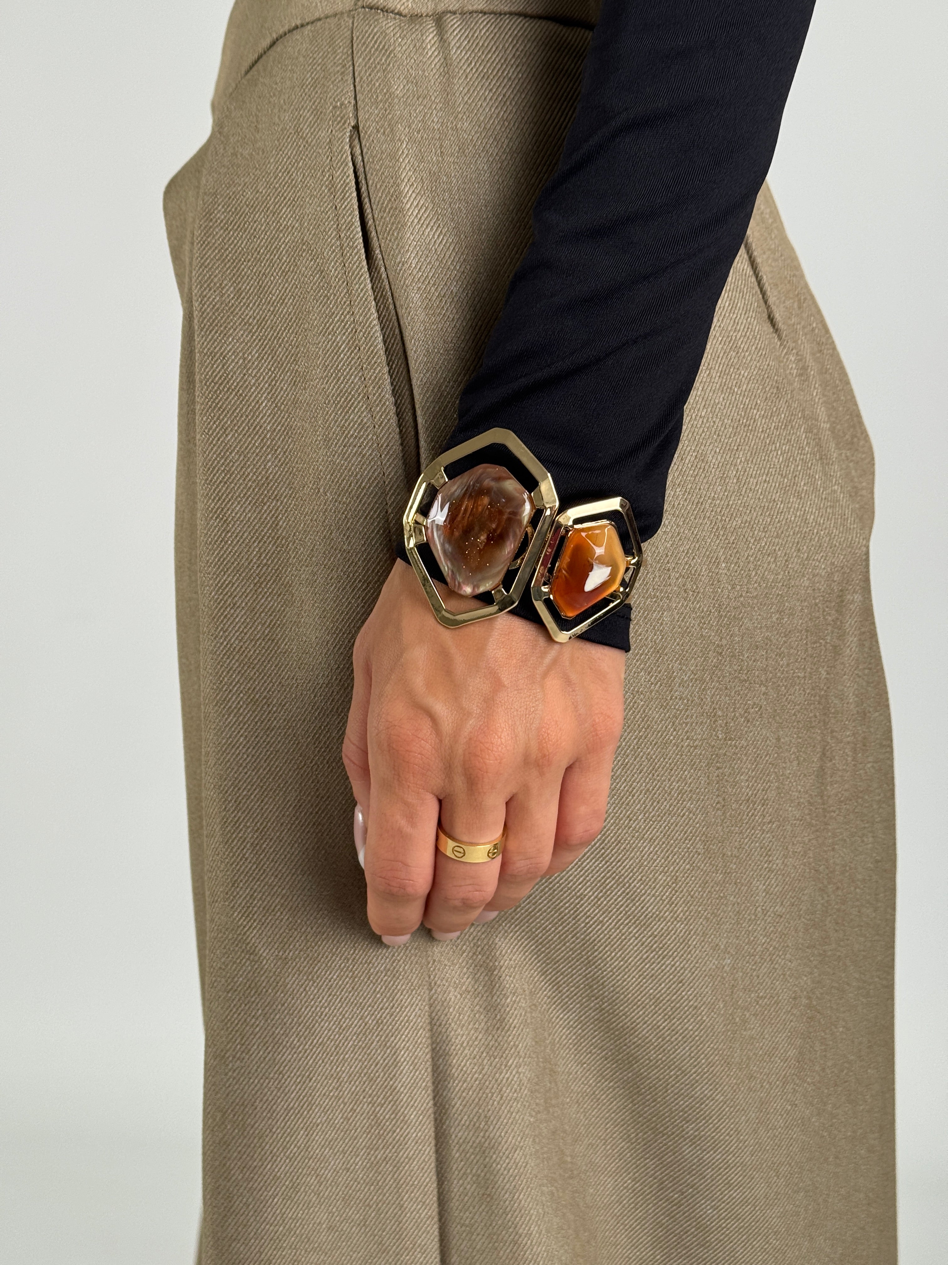 Bracciale rigido pietra - 2 colori