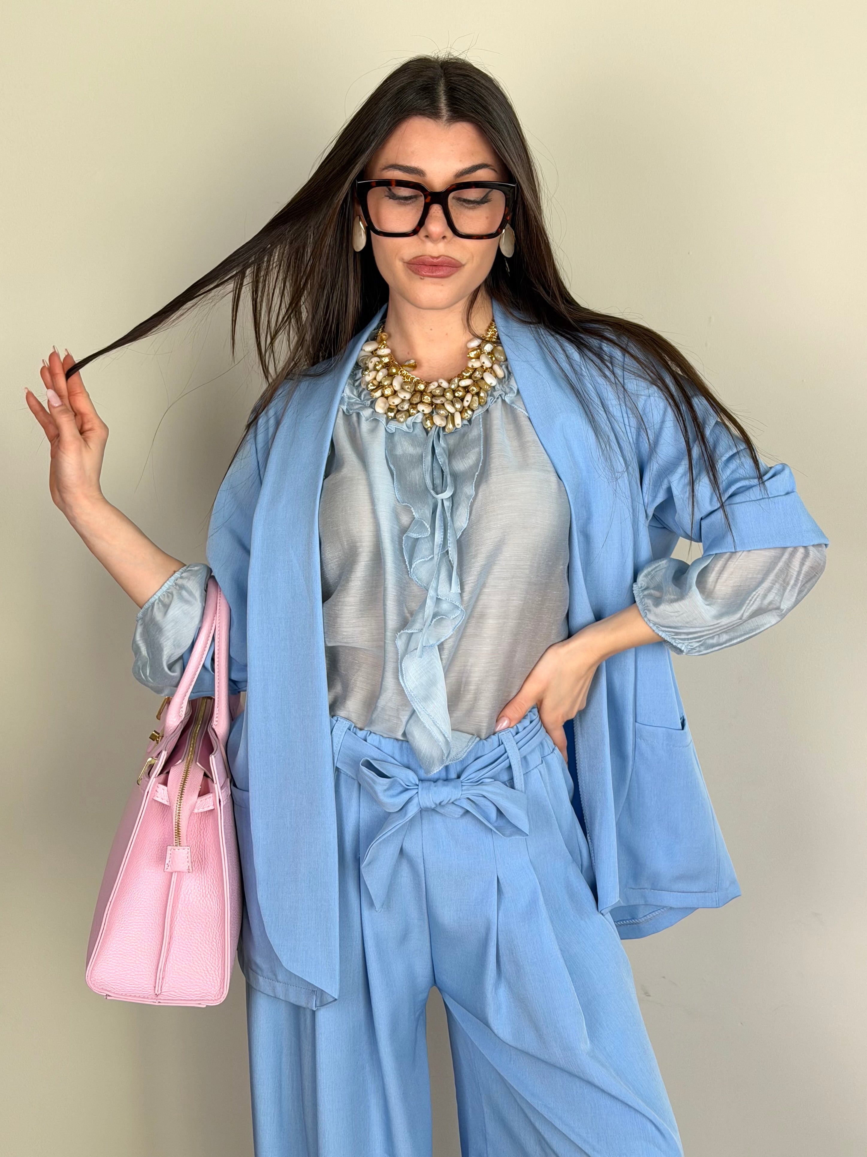 Giacca Urban celeste