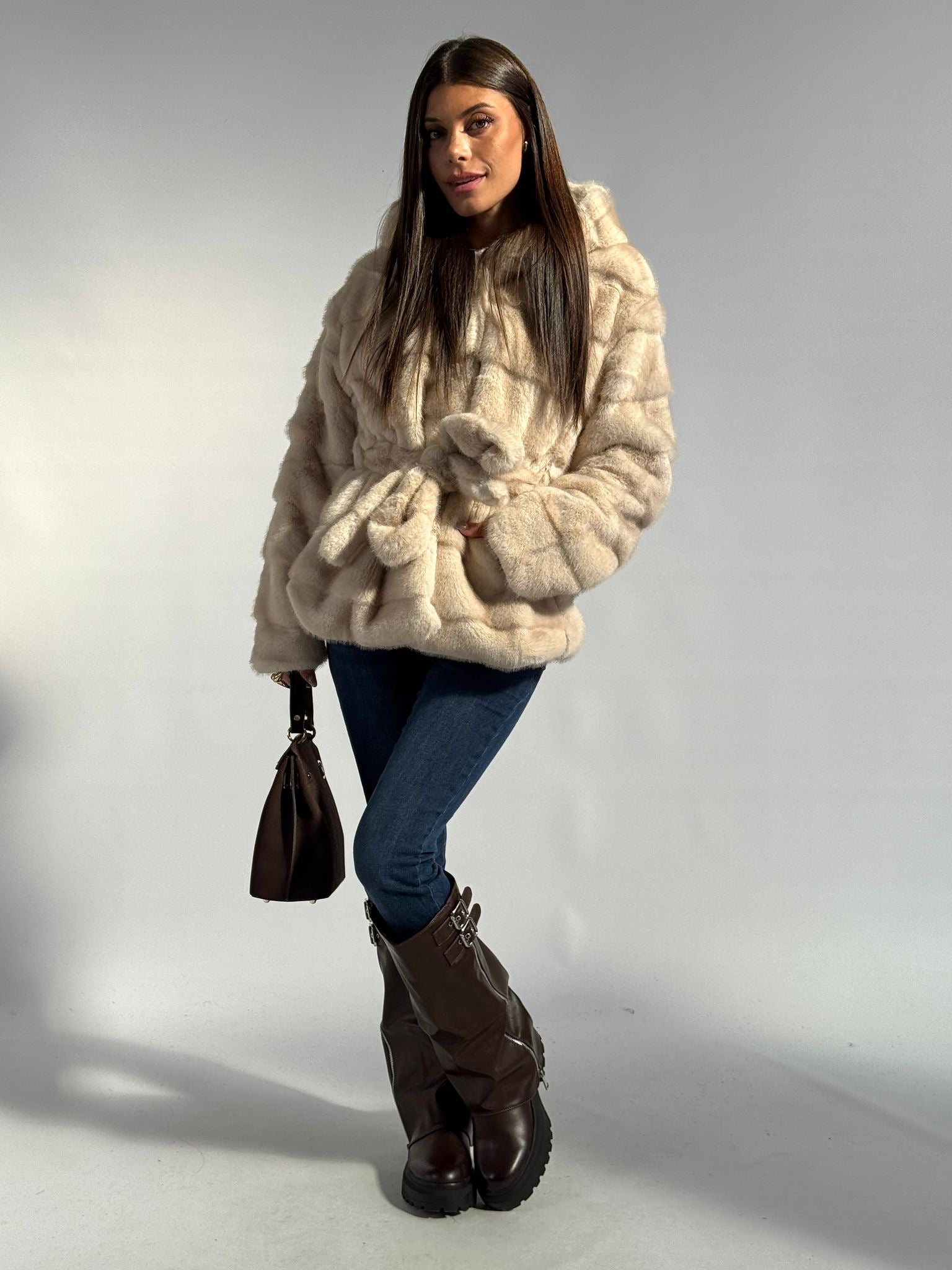 Pelliccia Yara beige