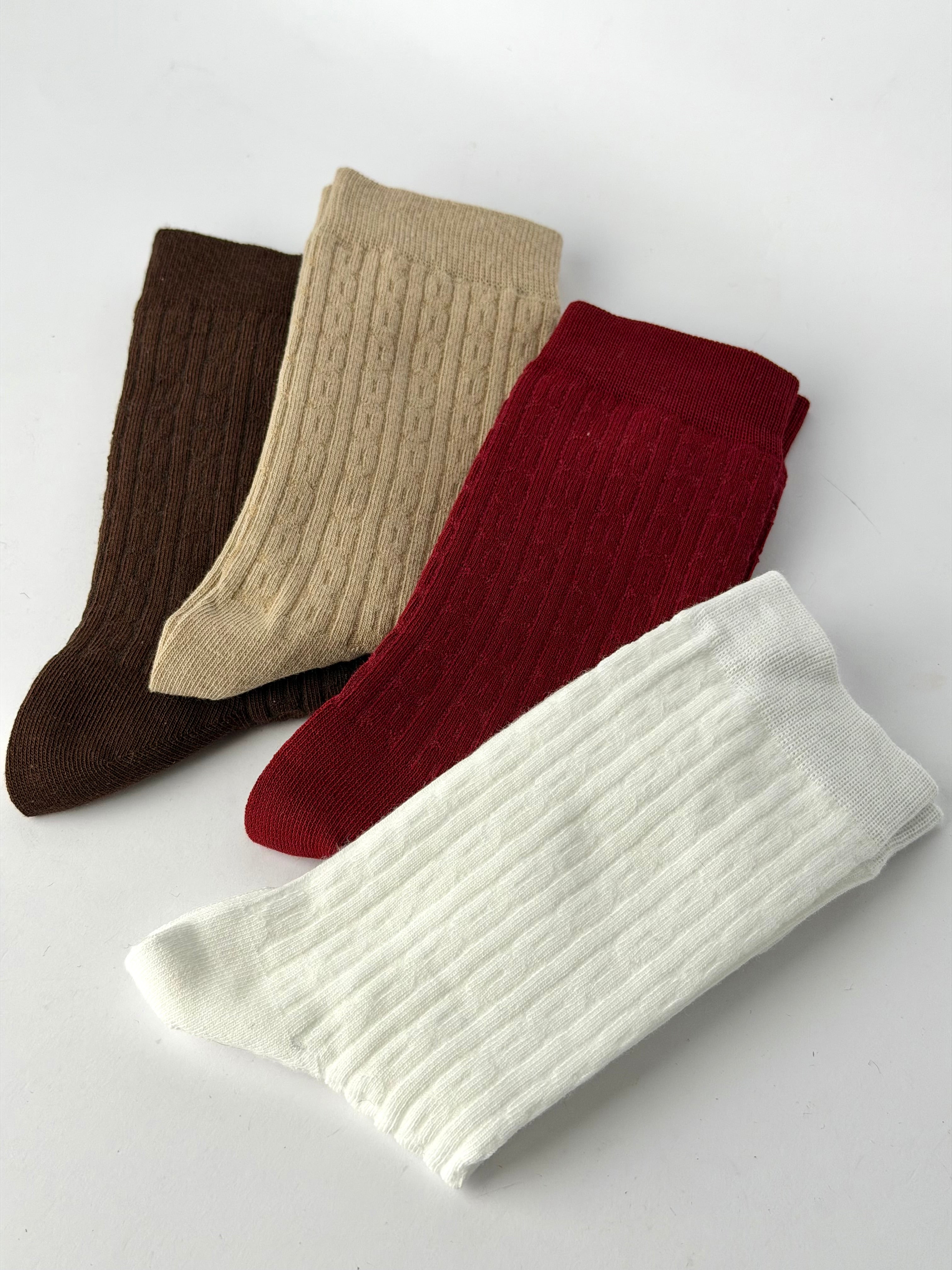 Calzini treccia - 4 colori