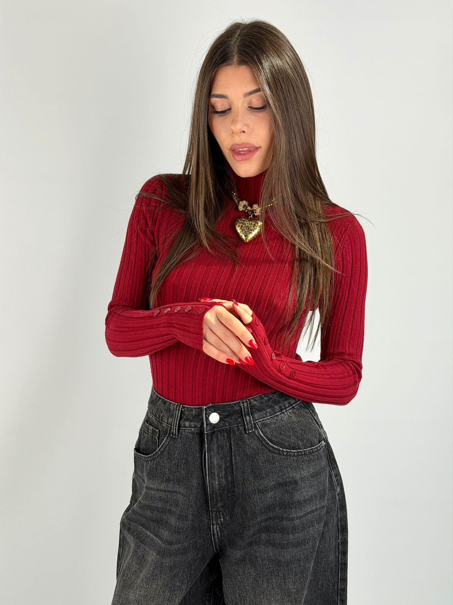 Maglia Loris bordeaux