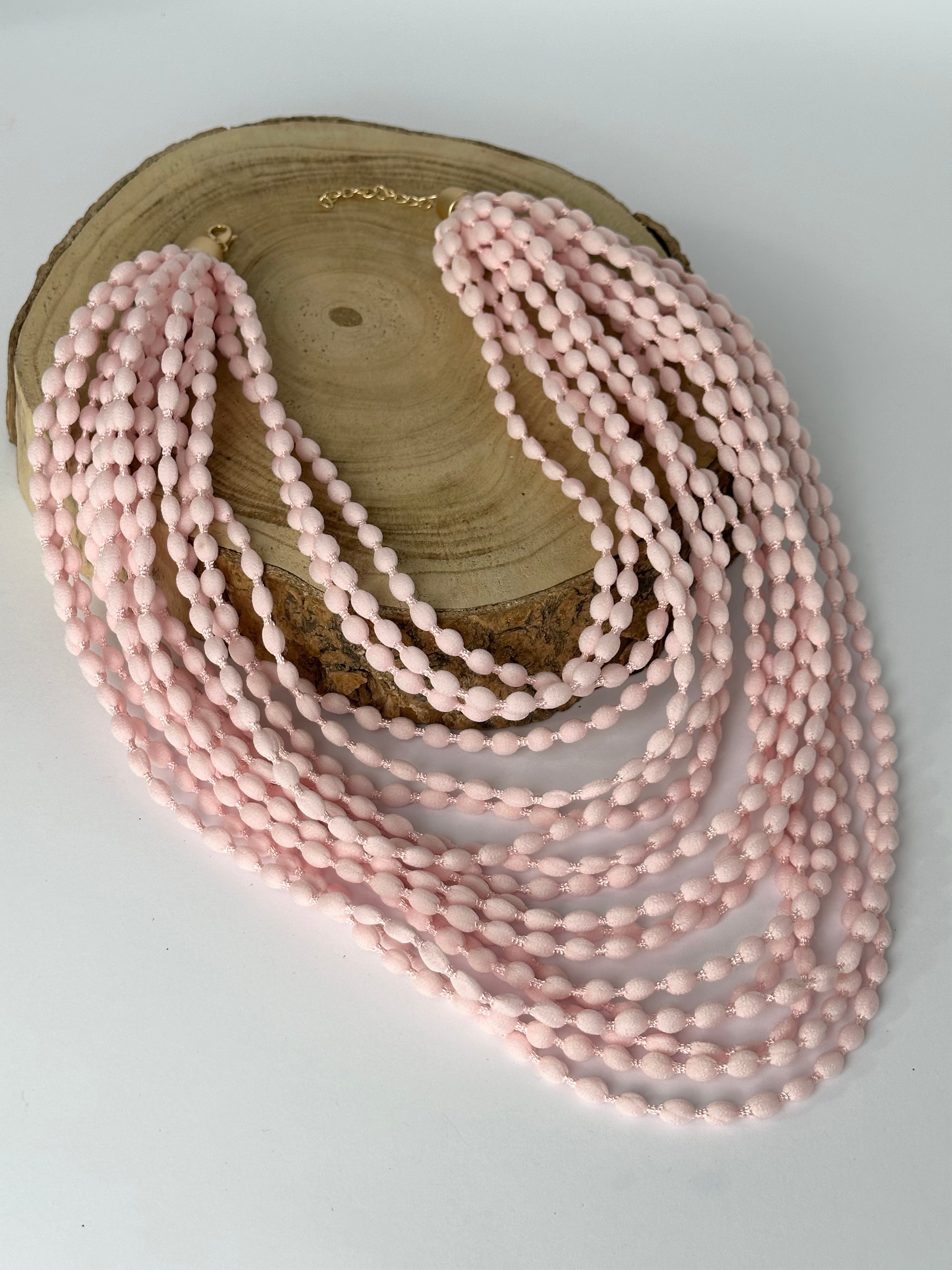 Maxi Collana rosa