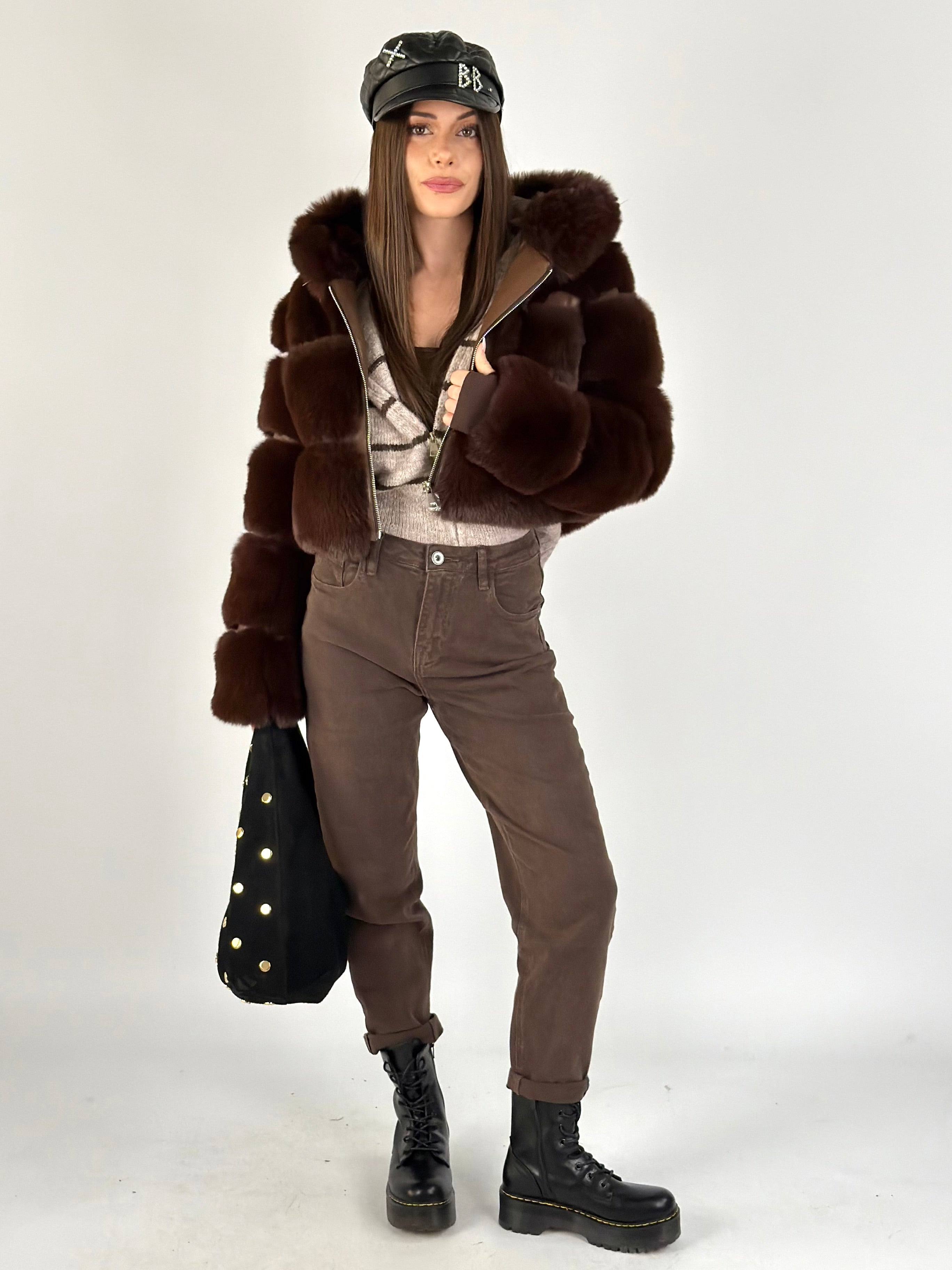 Pelliccia Grace moro