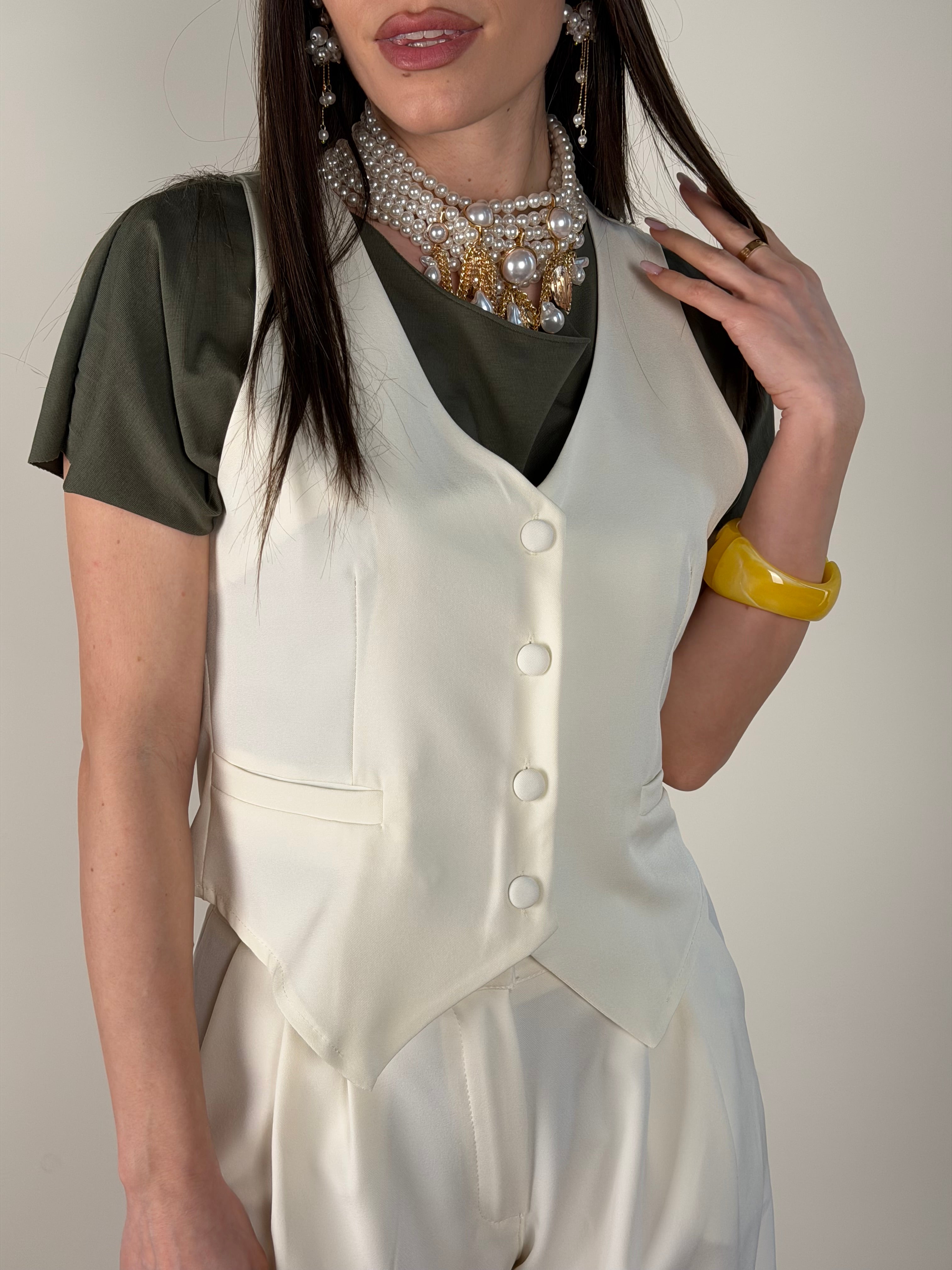 Gilet Luxe beige
