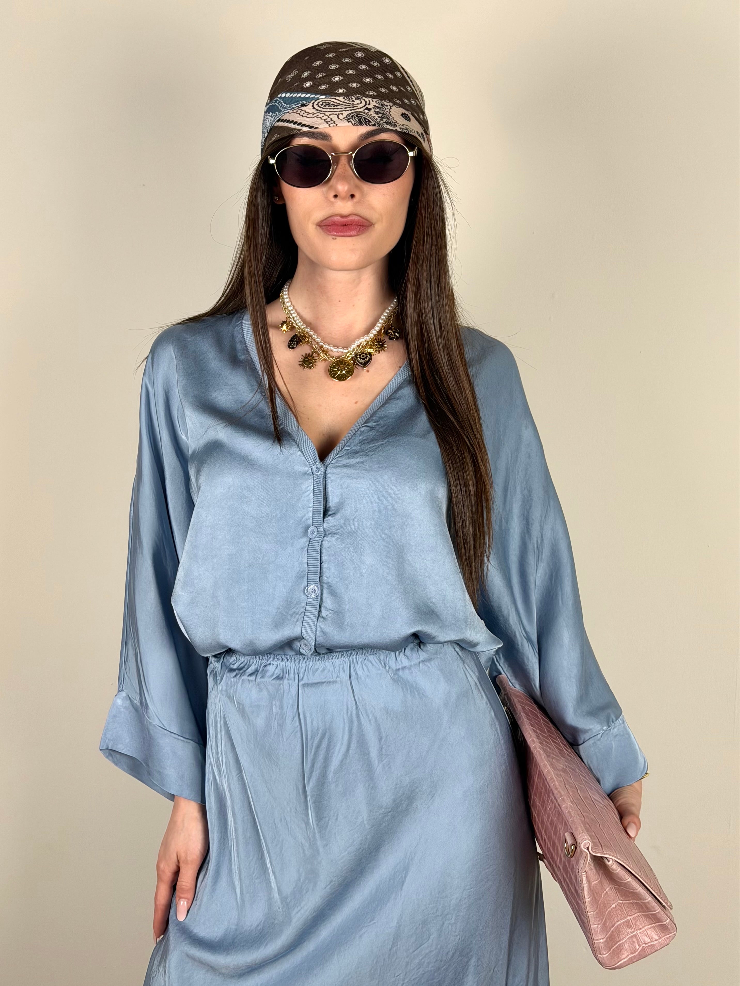 Camicia Paloma celeste
