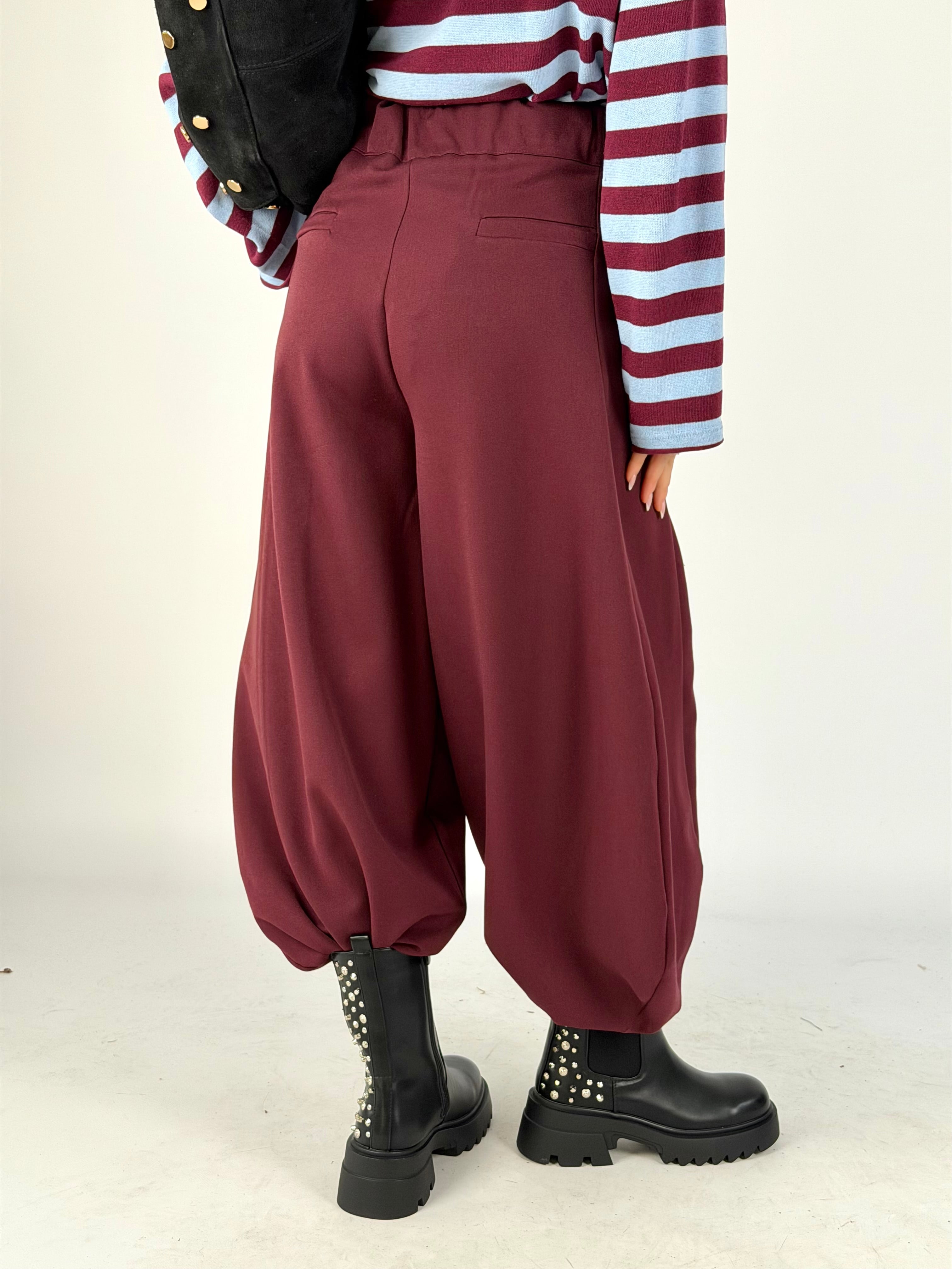 Pantalone parigina bordeaux