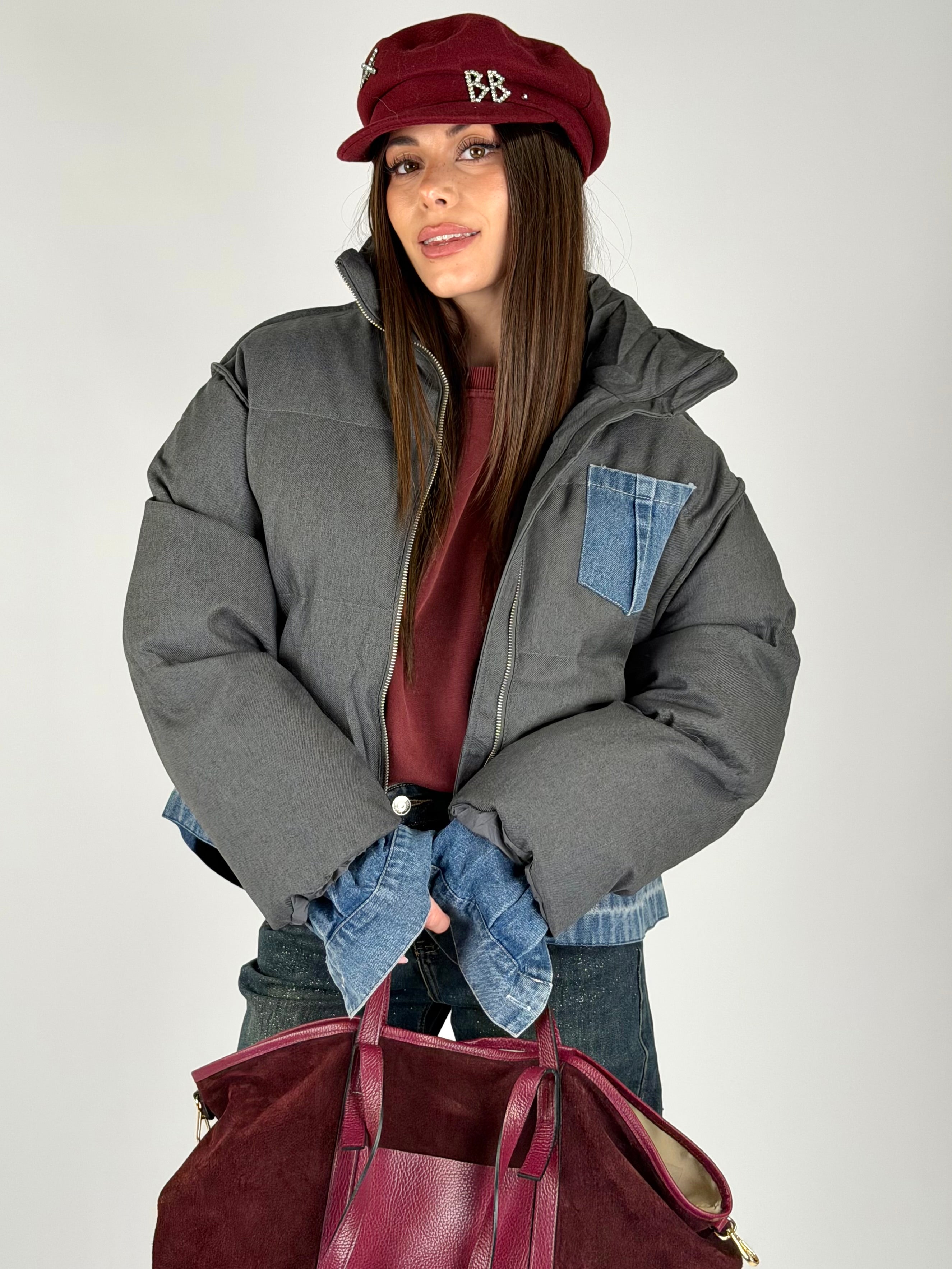 Piumino Mabel grigio