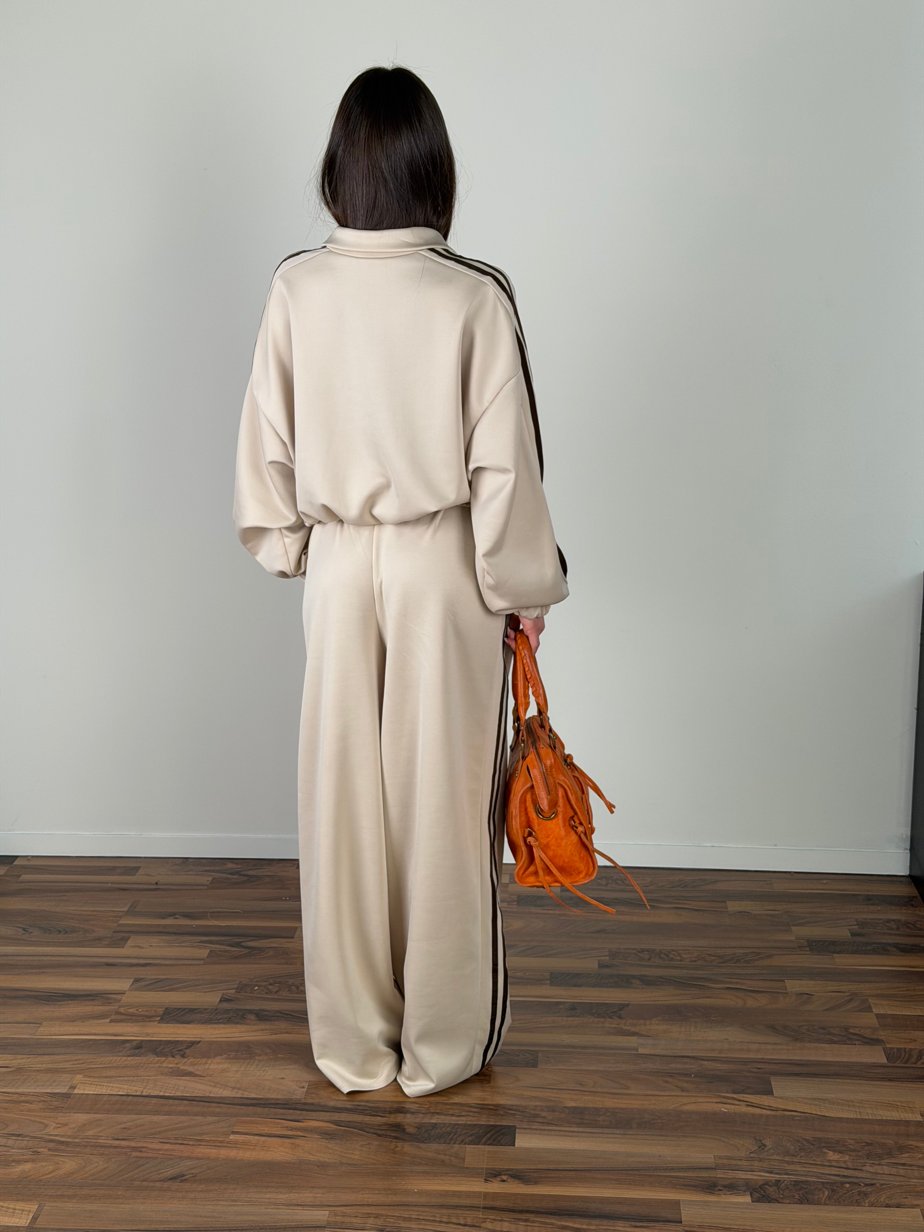 Felpa tuta Calliope beige