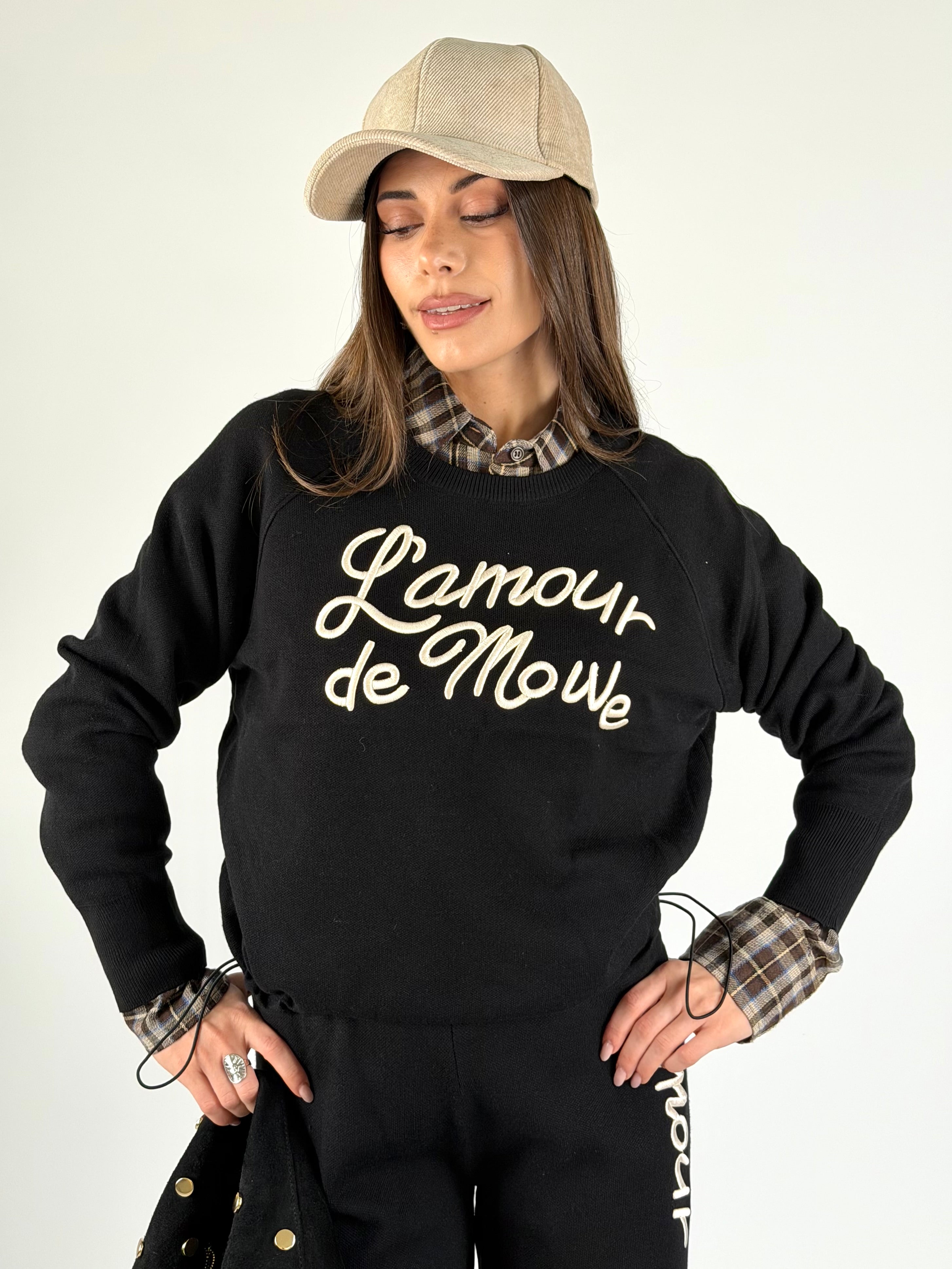 Tuta sportiva L’amour nera