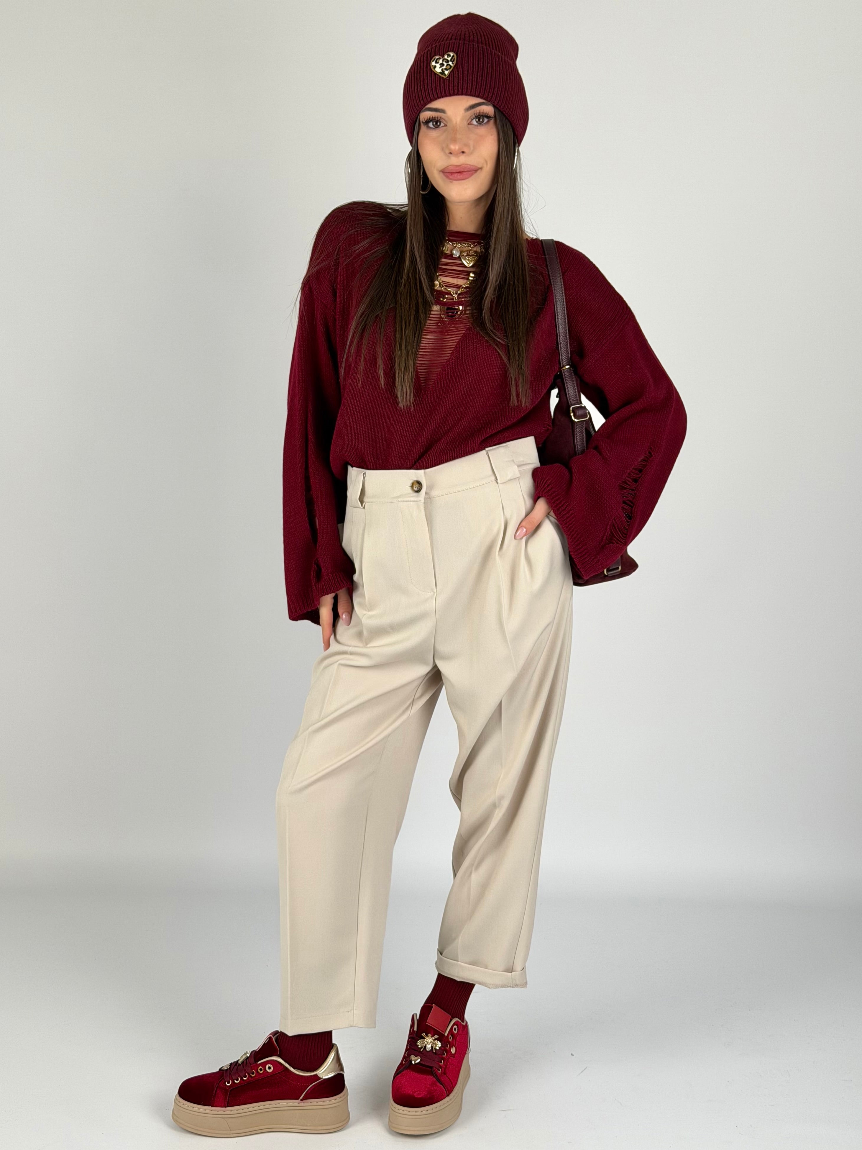 Pantalone Amanda beige