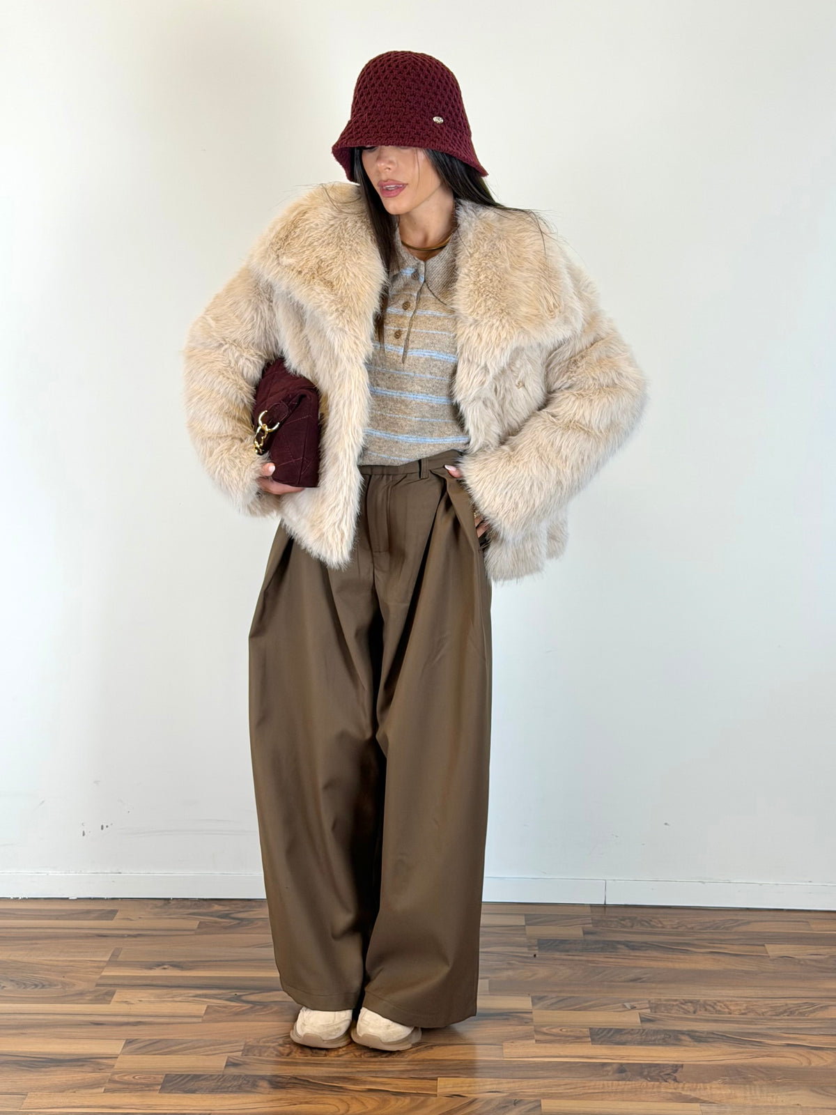 Pelliccia Smoky beige