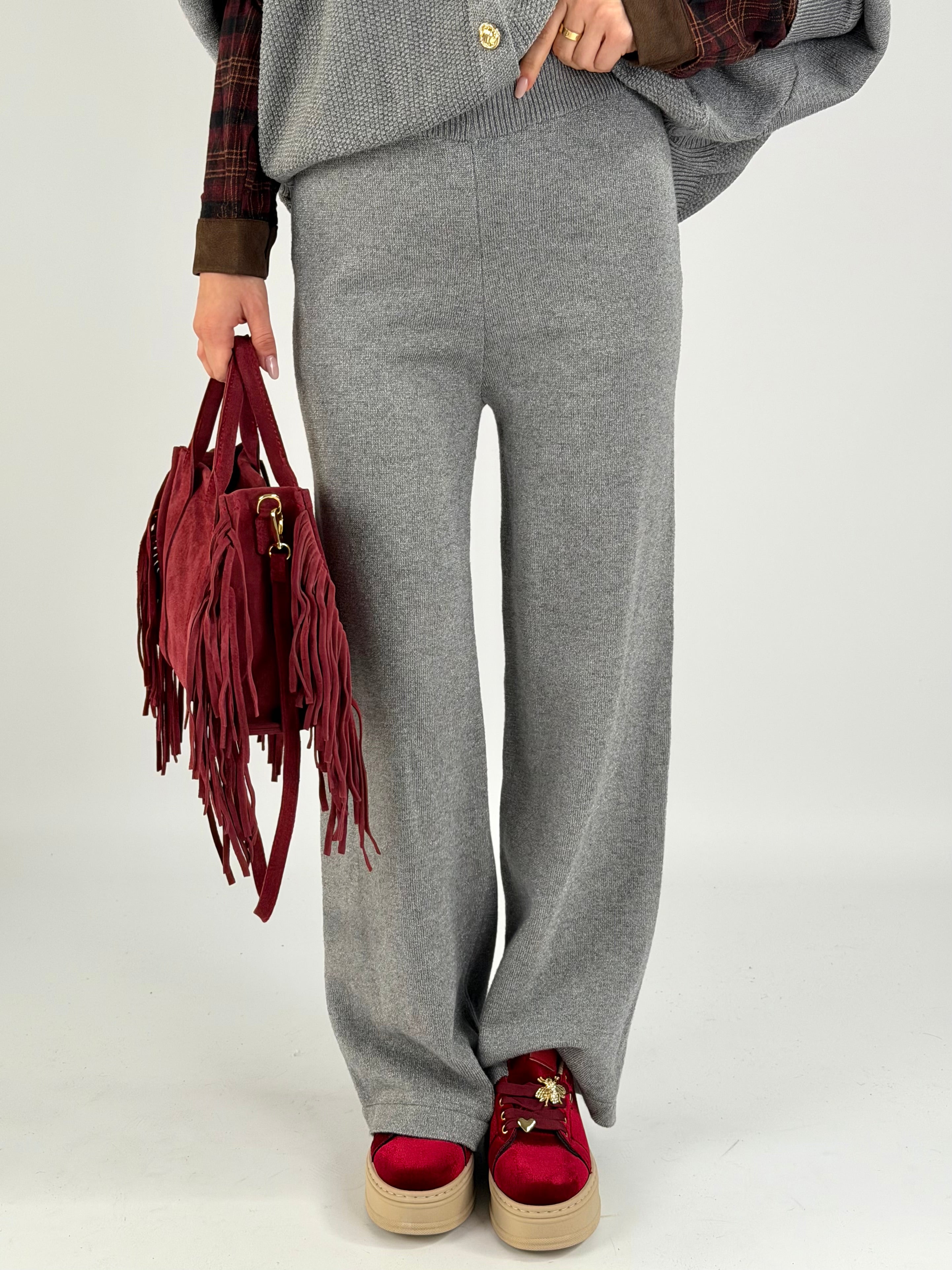 Set Tuta Lurex grigia